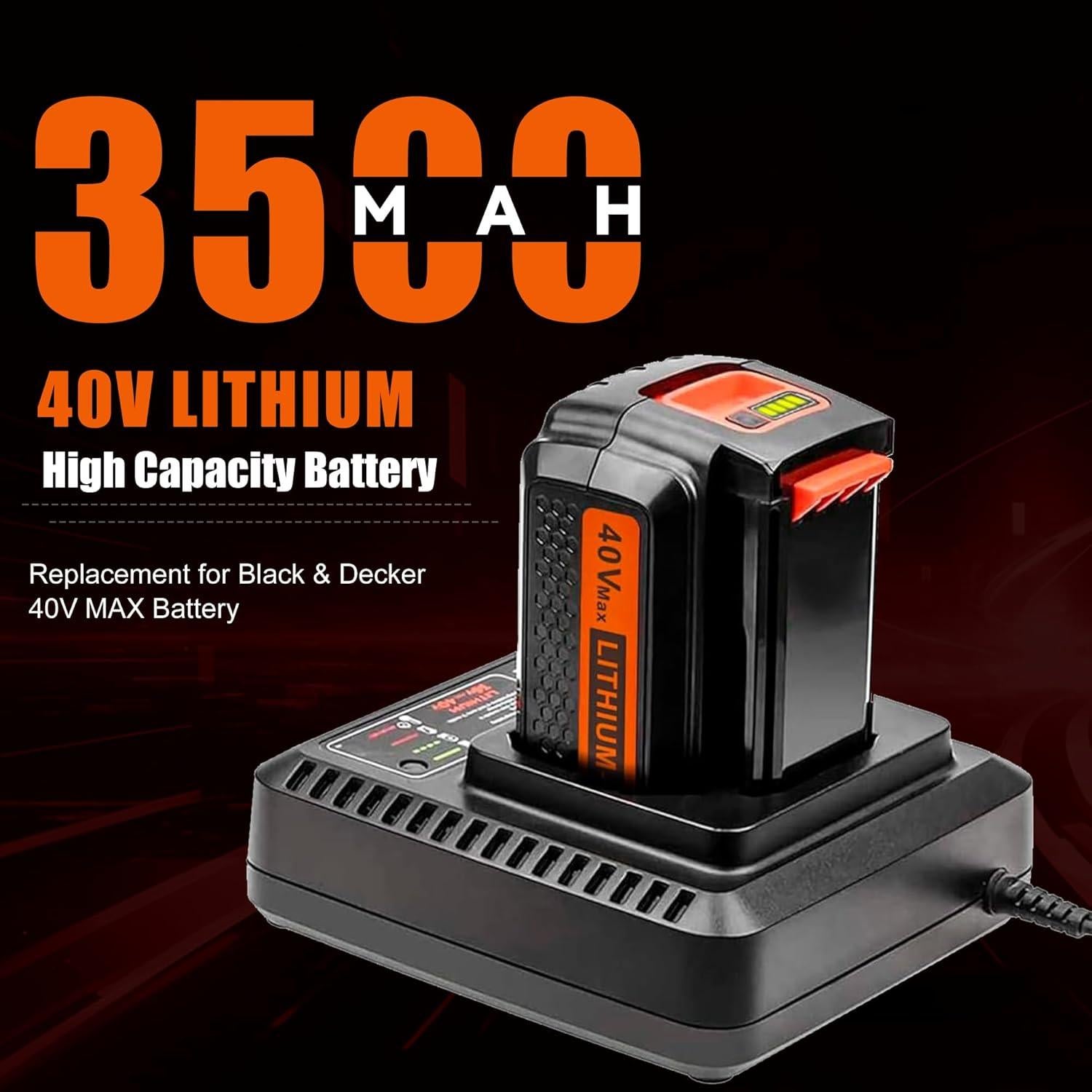 Batería de Litio 40V 3.5Ah Bonacell para Black & Decker