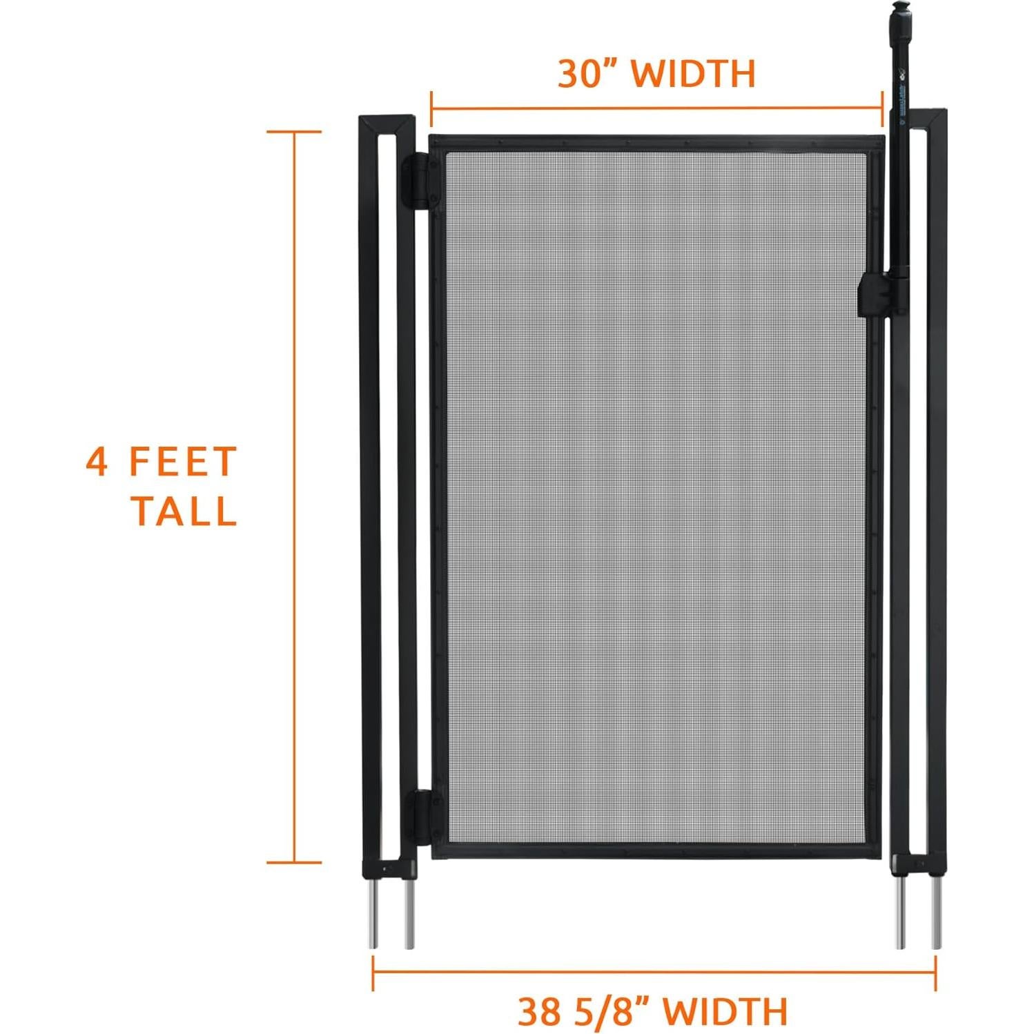 Puerta de Cierre Automático Life Saver Pool Fence DIY Negra