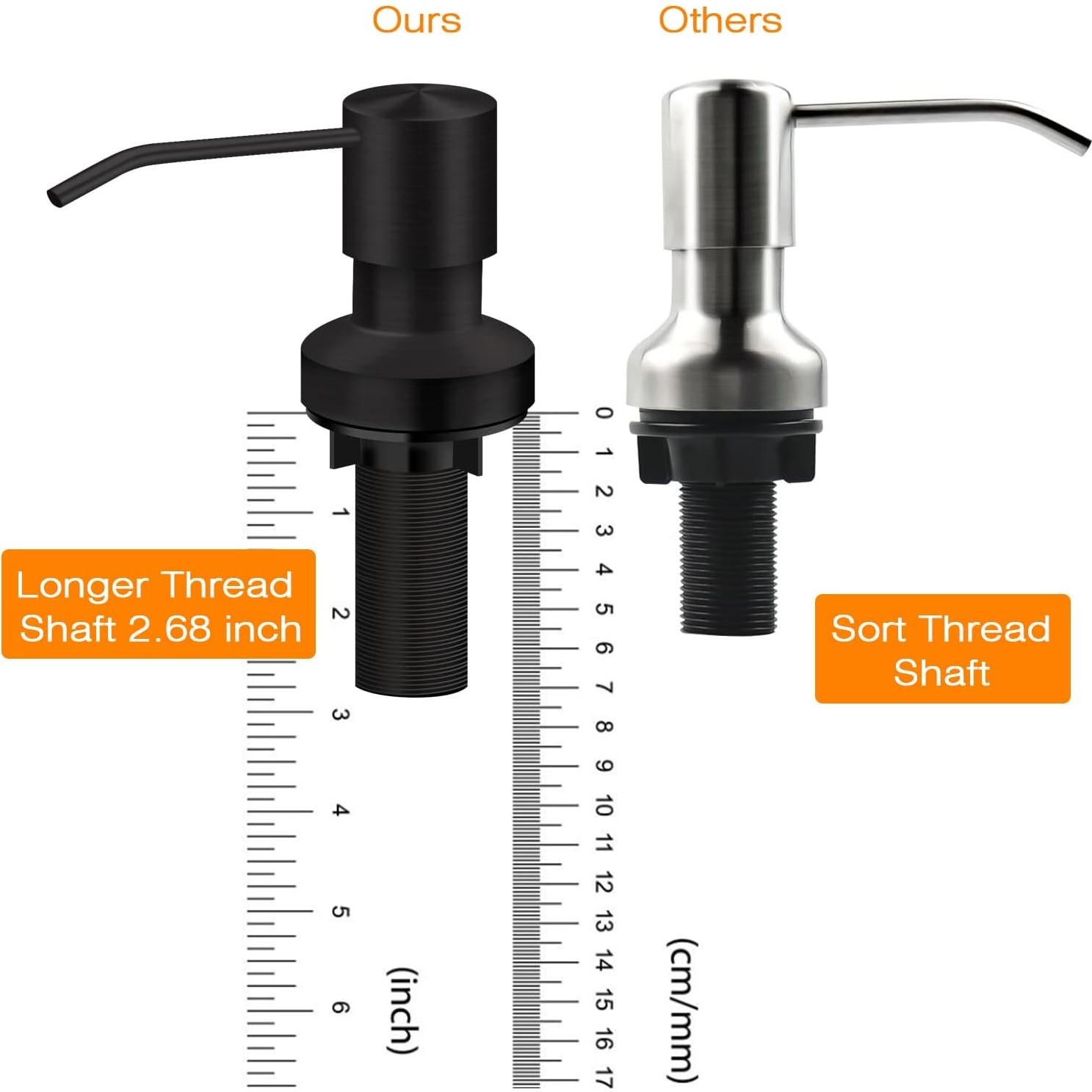 Dispensador de Jabón Izolor para Fregadero Negro con Tubo 119cm