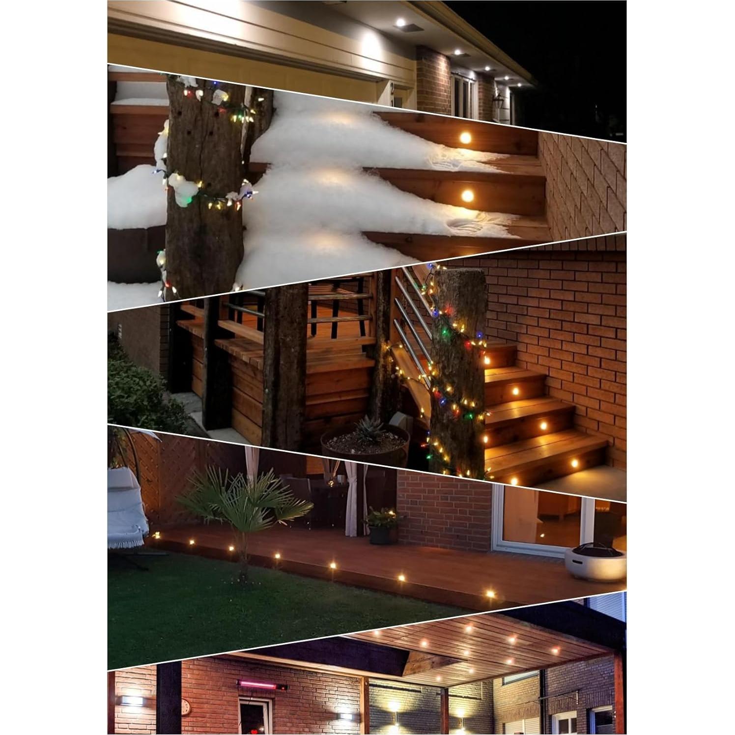 Kit de Iluminación LED FVTLED 10 Piezas 12V Impermeable