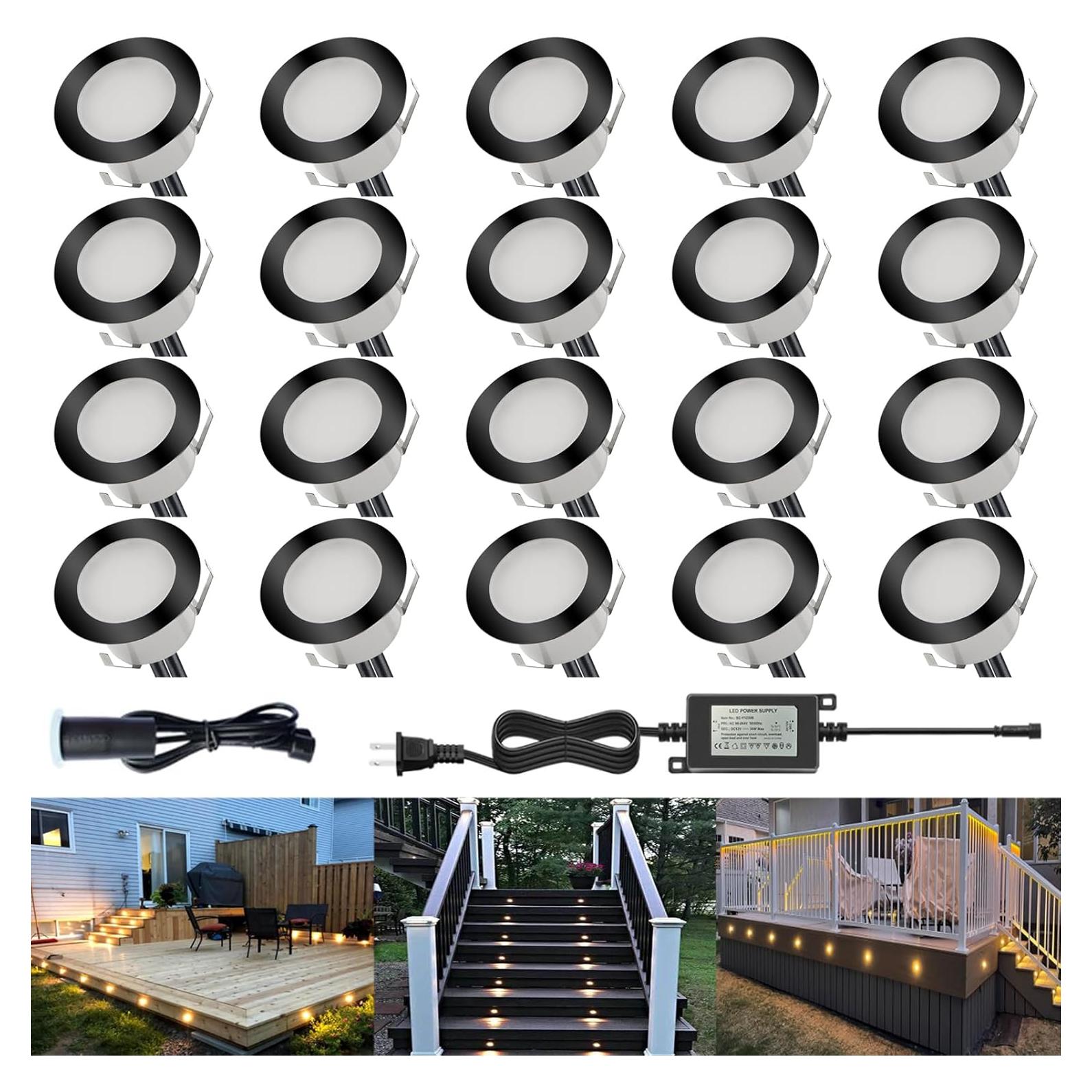 Kits de luces LED empotradas CHNXU 20 paquetes 4.5cm IP67