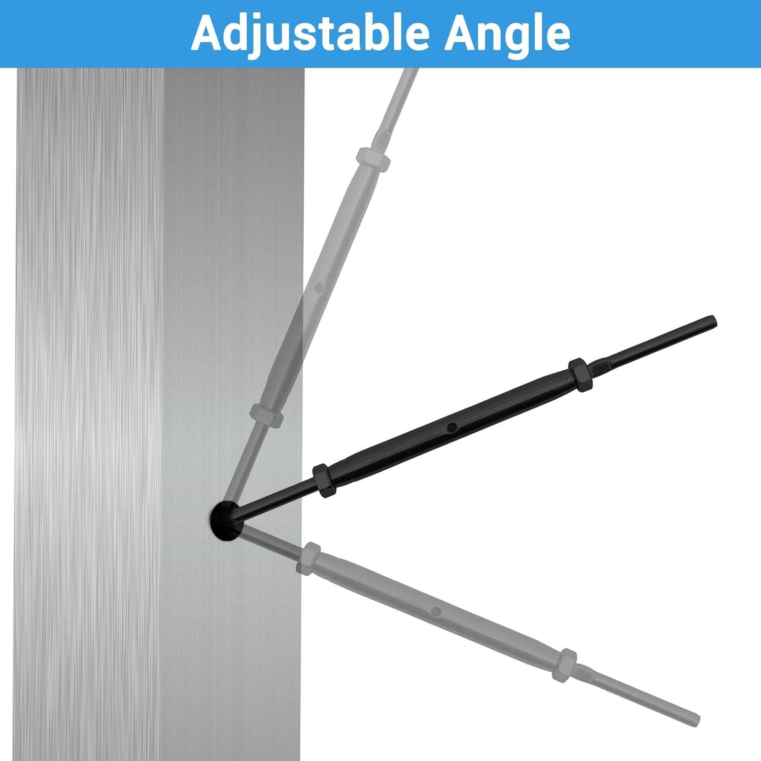 Kit de Barandilla de Cable Helffer 20 Pares Negro 1/8" (3.18 mm)