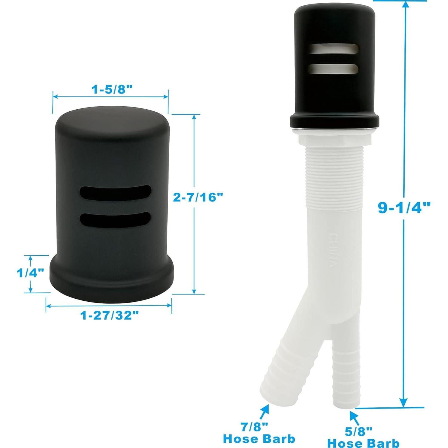 Kit de Tapa de Espacio de Aire PetrelWing Negro Mate 23.2 cm