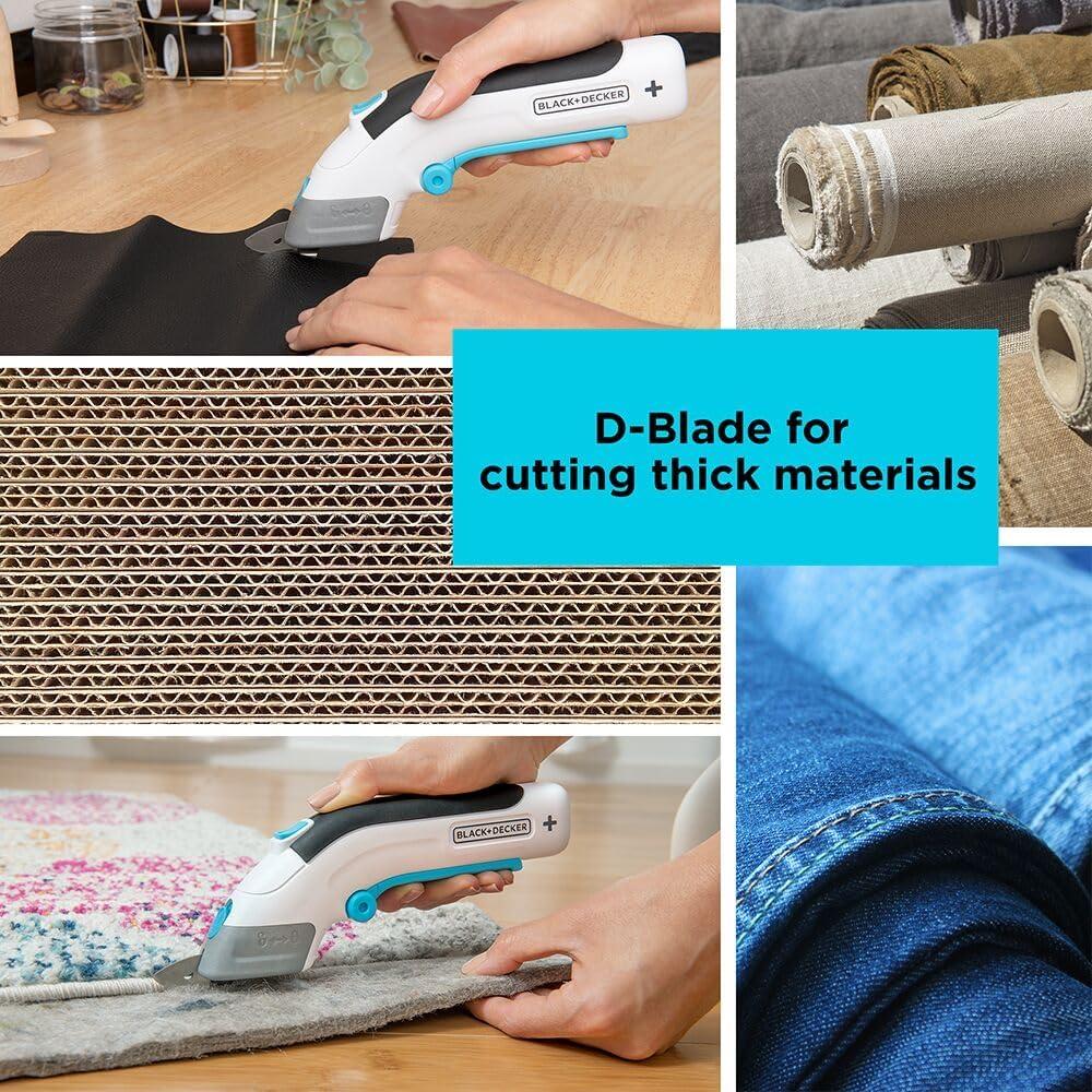 Tijeras eléctricas sin cable Black+Decker 4V Max, recargables USB