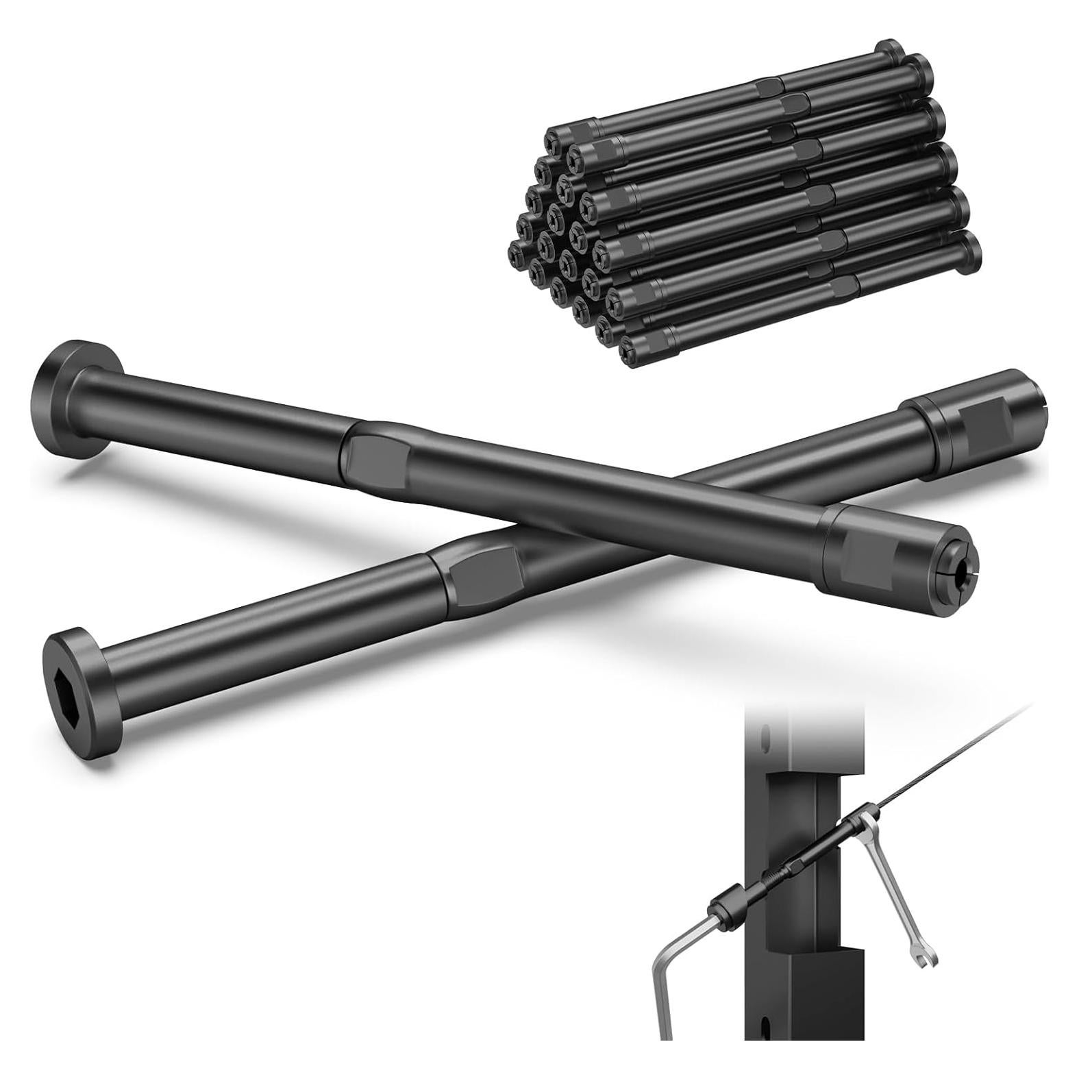 Kit de Barandilla de Cable Sin Swageless BLIKA 20 Paquetes Negro