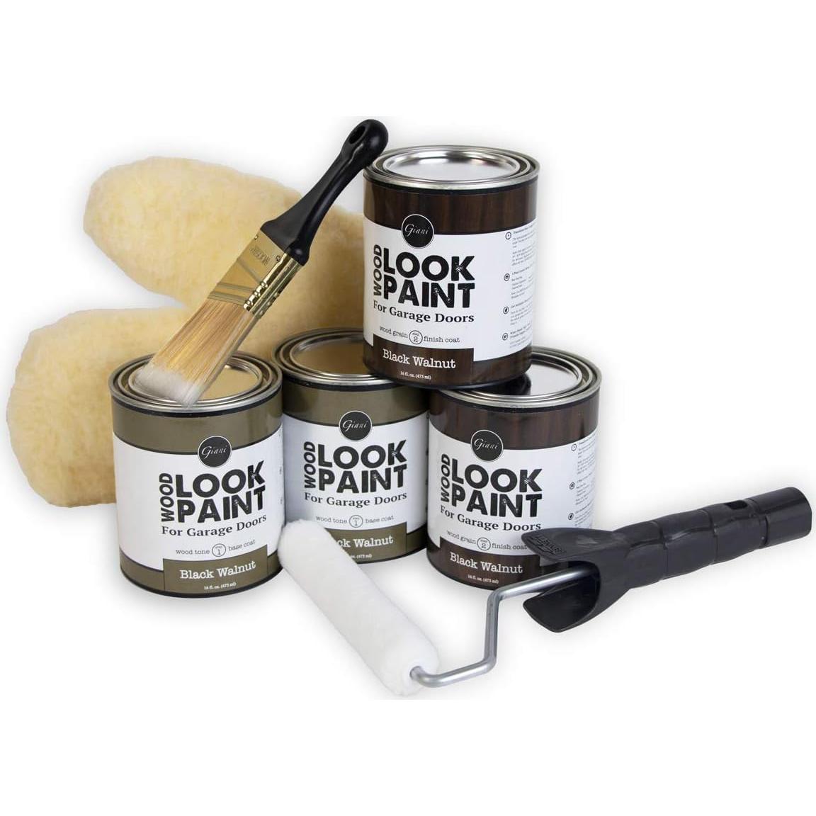 Kit de Pintura Giani Nuez Negra para Puertas de Garaje 473ml