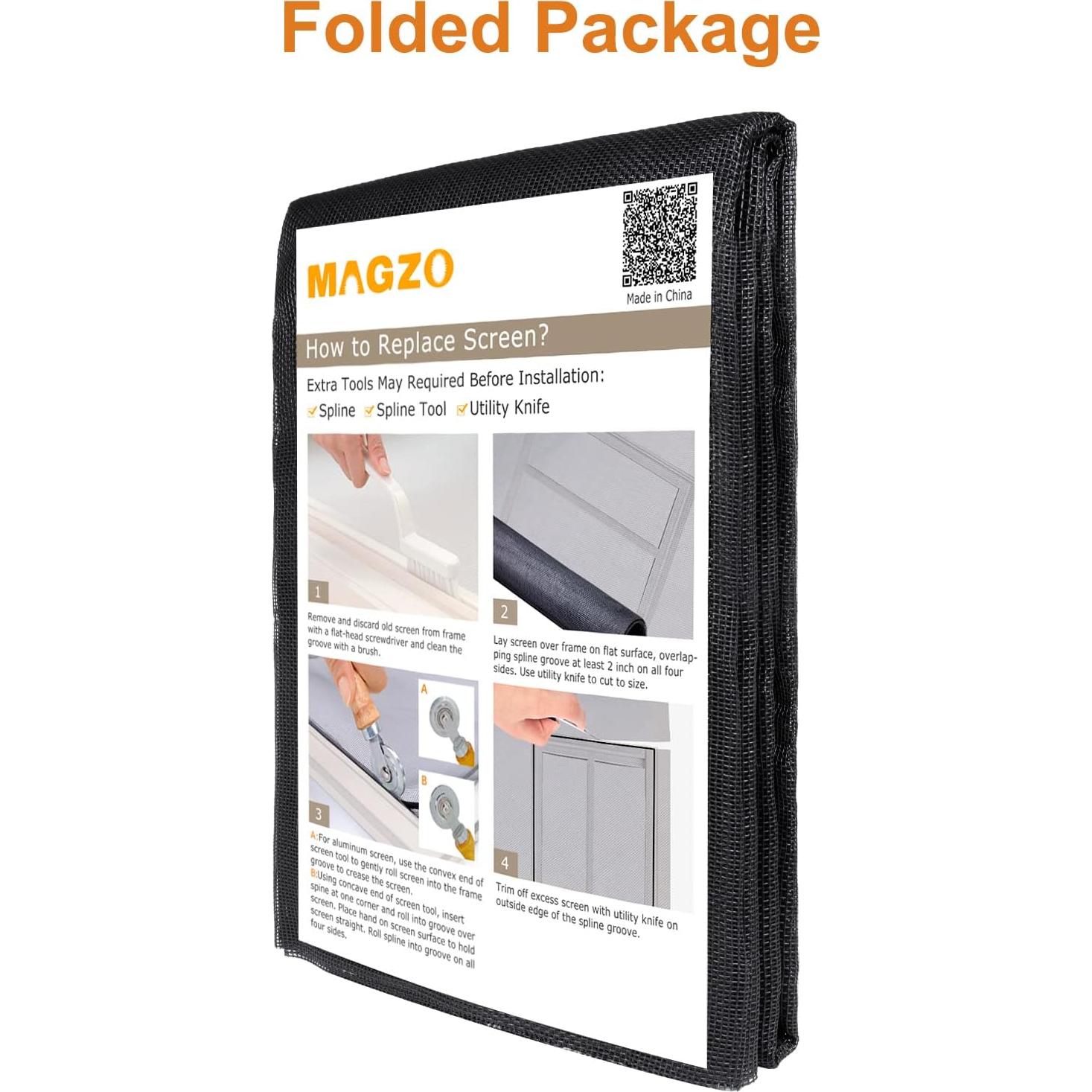 Malla de Reemplazo para Ventanas MAGZO 88.9x218.4 cm a Prueba de Mascotas