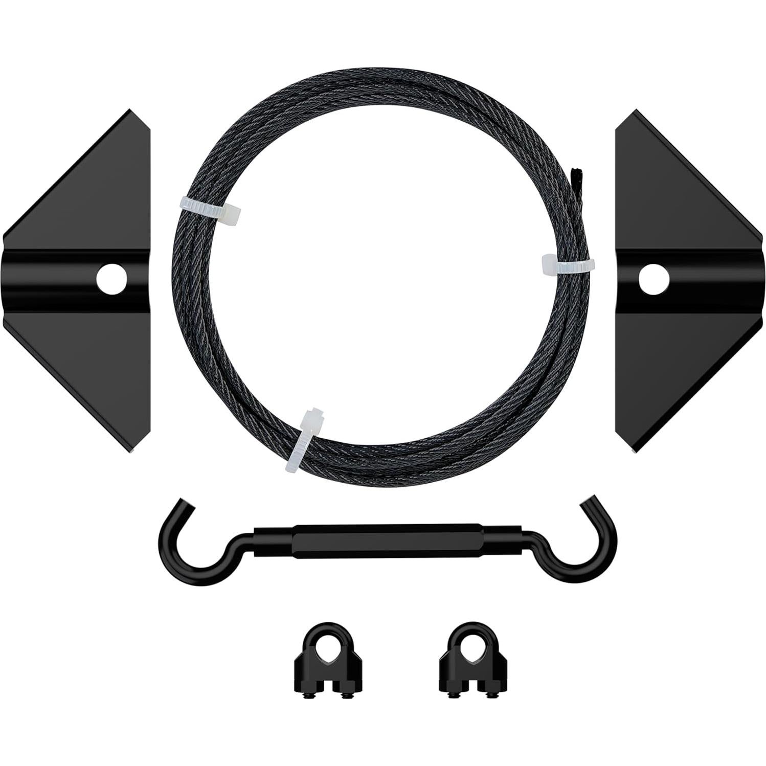 Kit de Puerta Antisag National Hardware N166-004 Negro