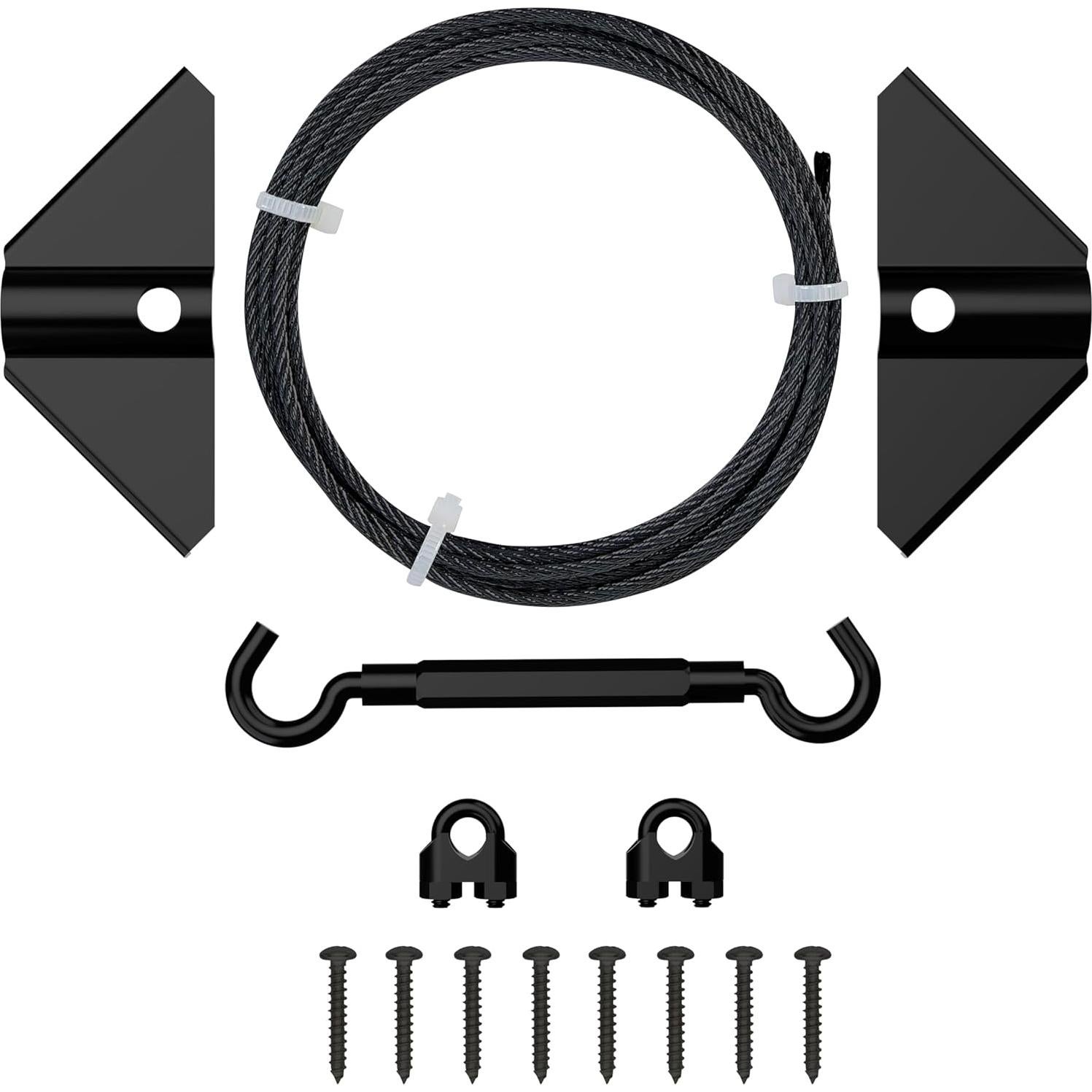 Kit de Puerta Antisag National Hardware N166-004 Negro