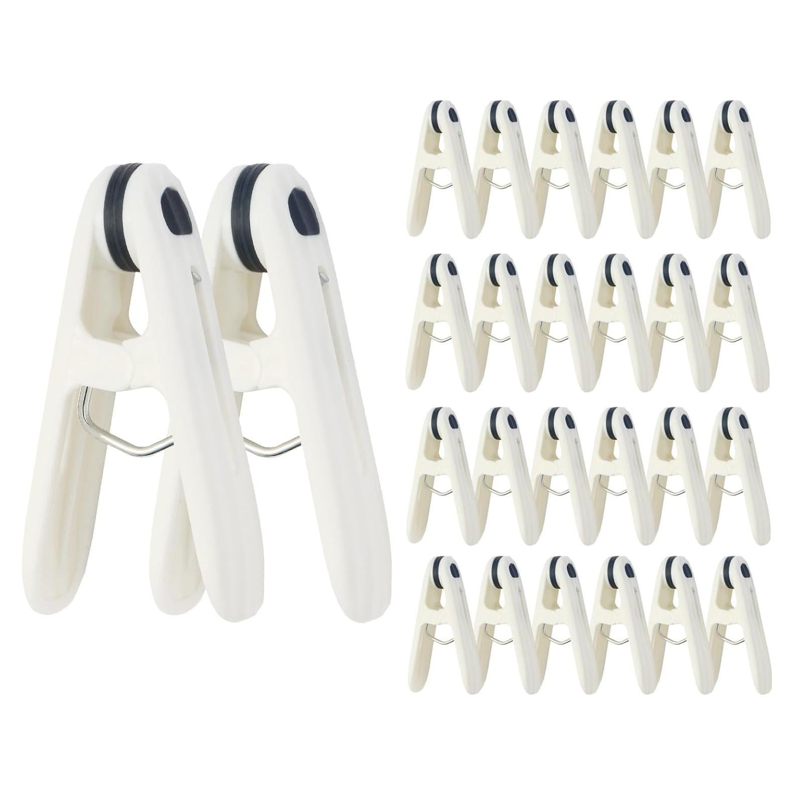 Paquete de 24 Pinzas de Plástico CAETOUNG 6 cm Alta Resistencia