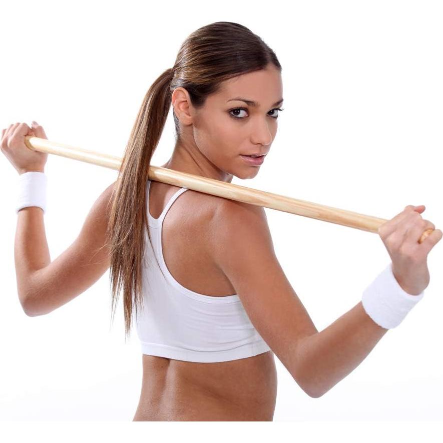 Muñequera de Algodón Deportes Únicos - 12 Pares Negros