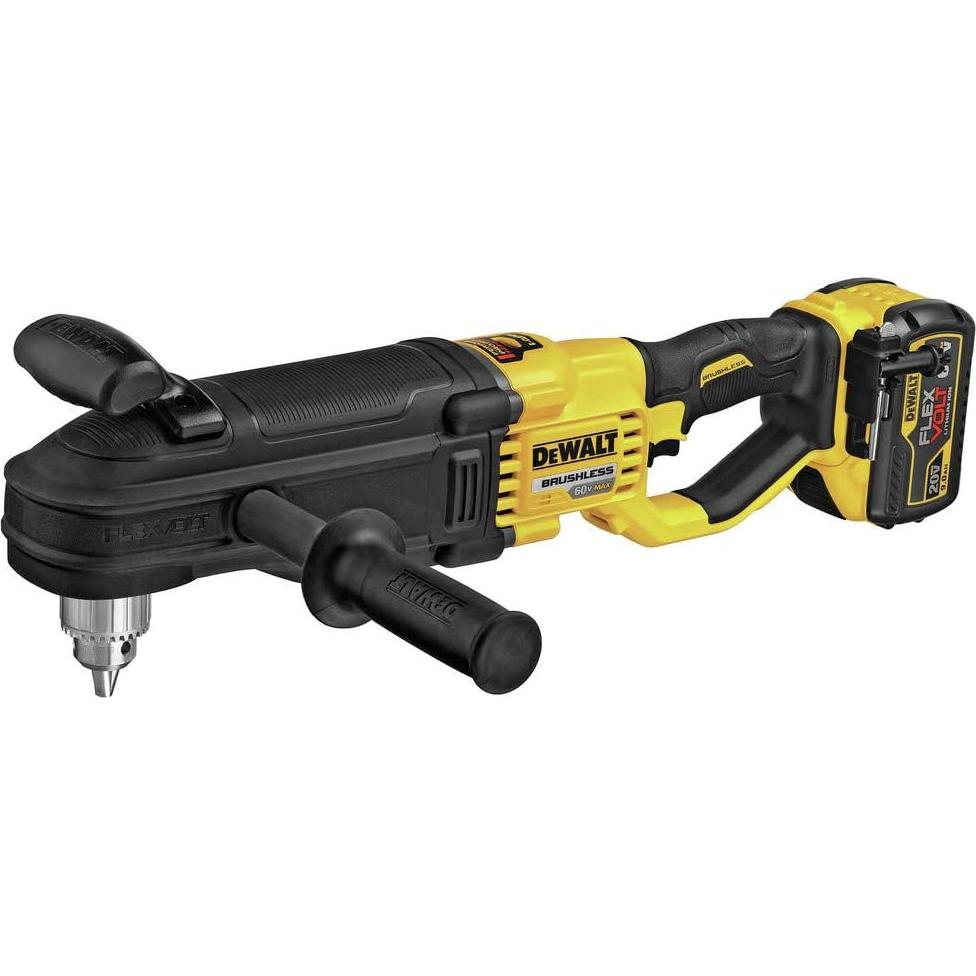 Taladro de Ángulo Recto DEWALT 60V MAX con E-CLUTCH y Batería