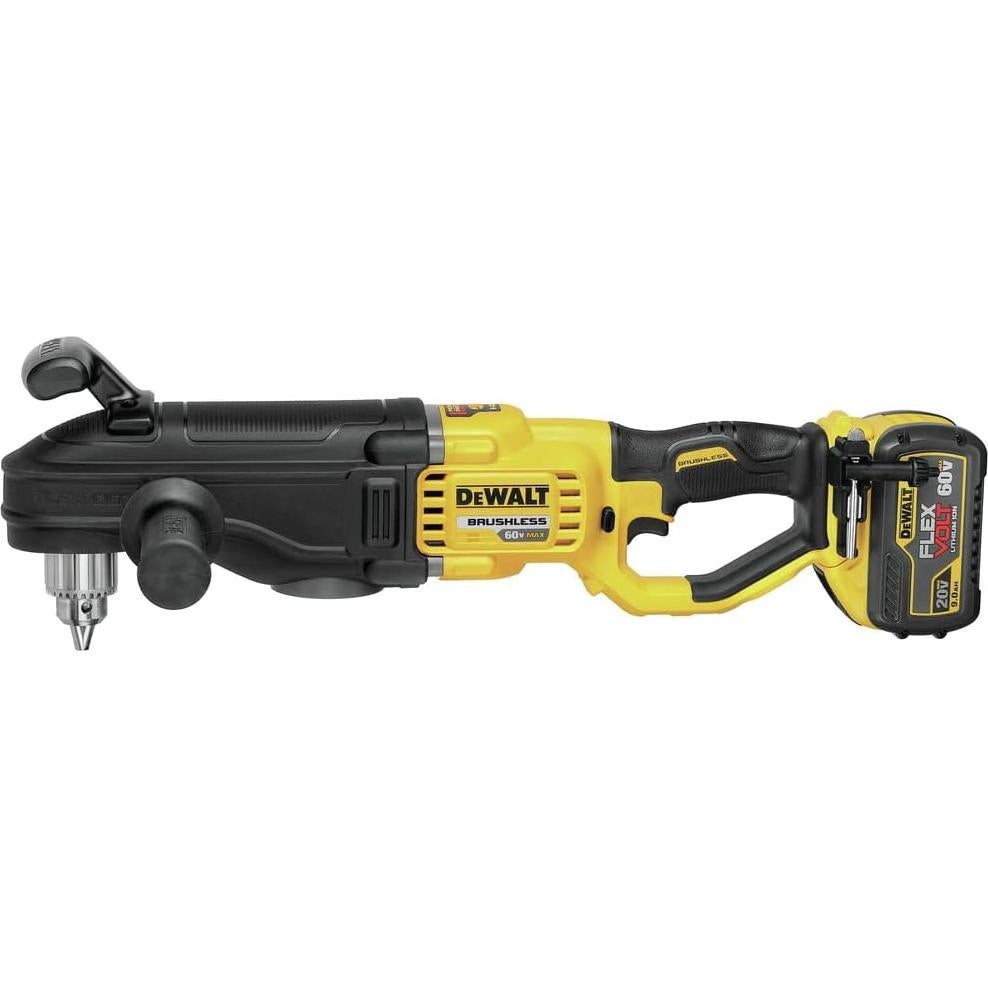 Taladro de Ángulo Recto DEWALT 60V MAX con E-CLUTCH y Batería