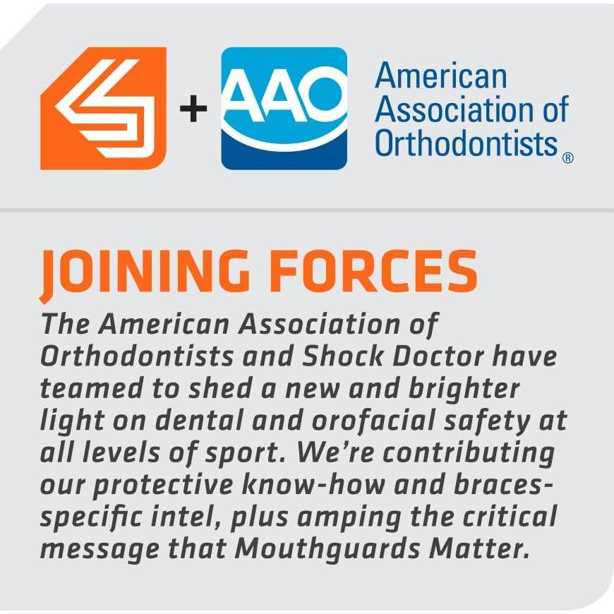 Guardia Bucal Shock Doctor 4801A para Fútbol Adulto Negro