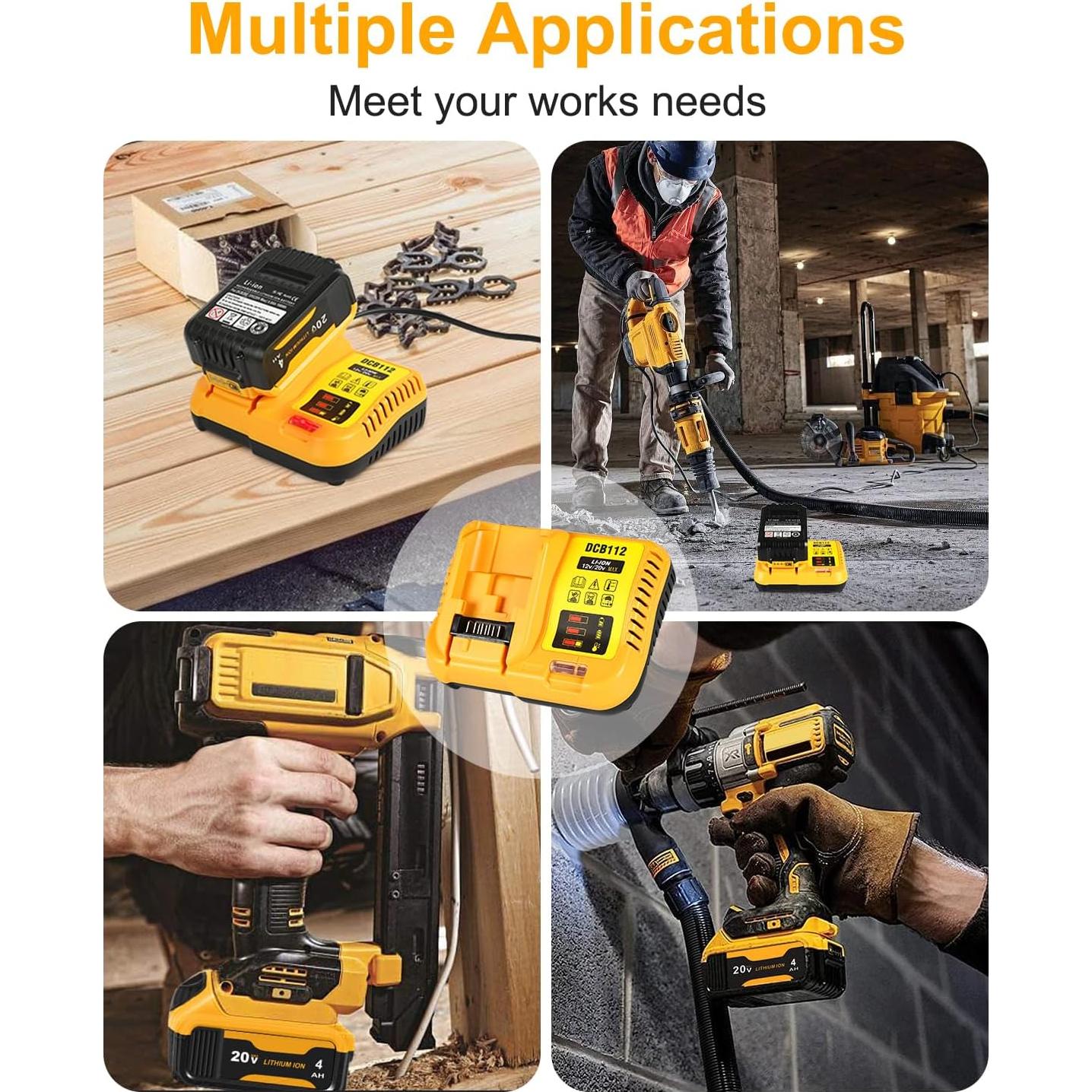 Pack 2 Baterías 20V 3.0Ah Dewalt + Cargador DCB112