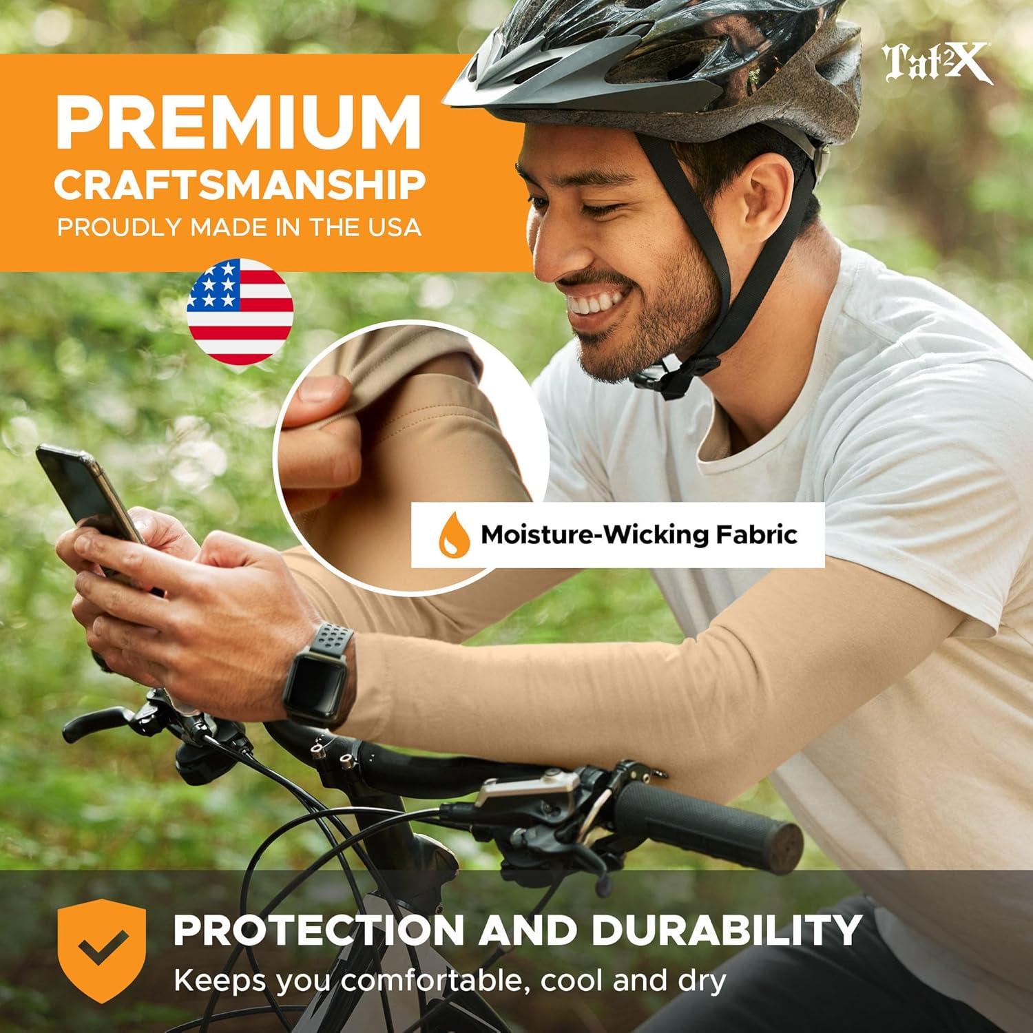 Manga Cubierta de Tatuaje Tat2X Negra Extra Pequeña/Pequeña