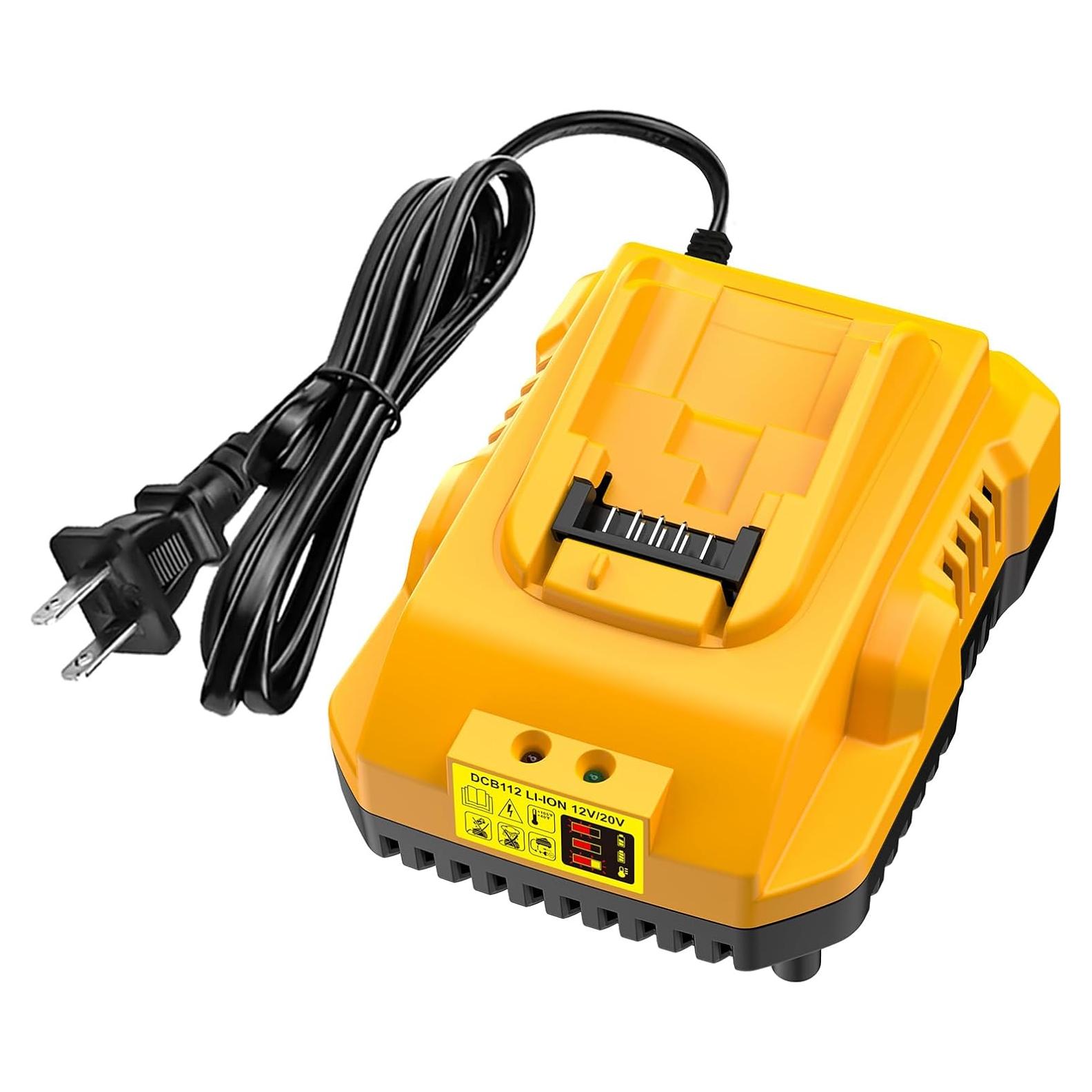 Cargador de Batería DCB112 COOMYXIN 20V MAX Amarillo