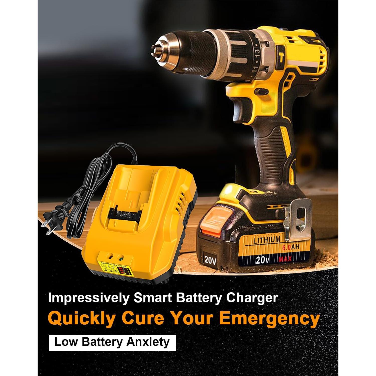 Cargador de Batería DCB112 COOMYXIN 20V MAX Amarillo