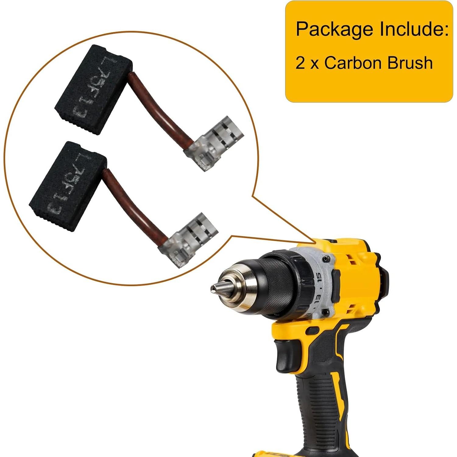 655213-02 Carbon Brush With Lead for DeWALT DW124 DW292 DW293 DW294 DW130V DW124K DW130V