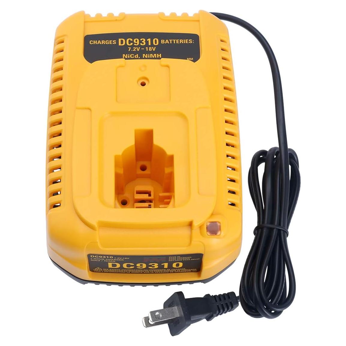 Cargador Rápido Qbmel DC9310 para Baterías DEWALT 7.2V-18V