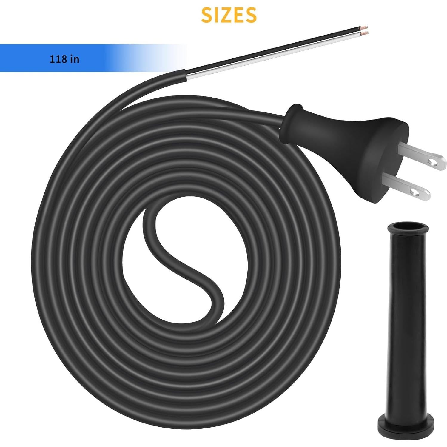 Cable de Alimentación 3.05m 18 Ga para DeWalt DW100 DW101