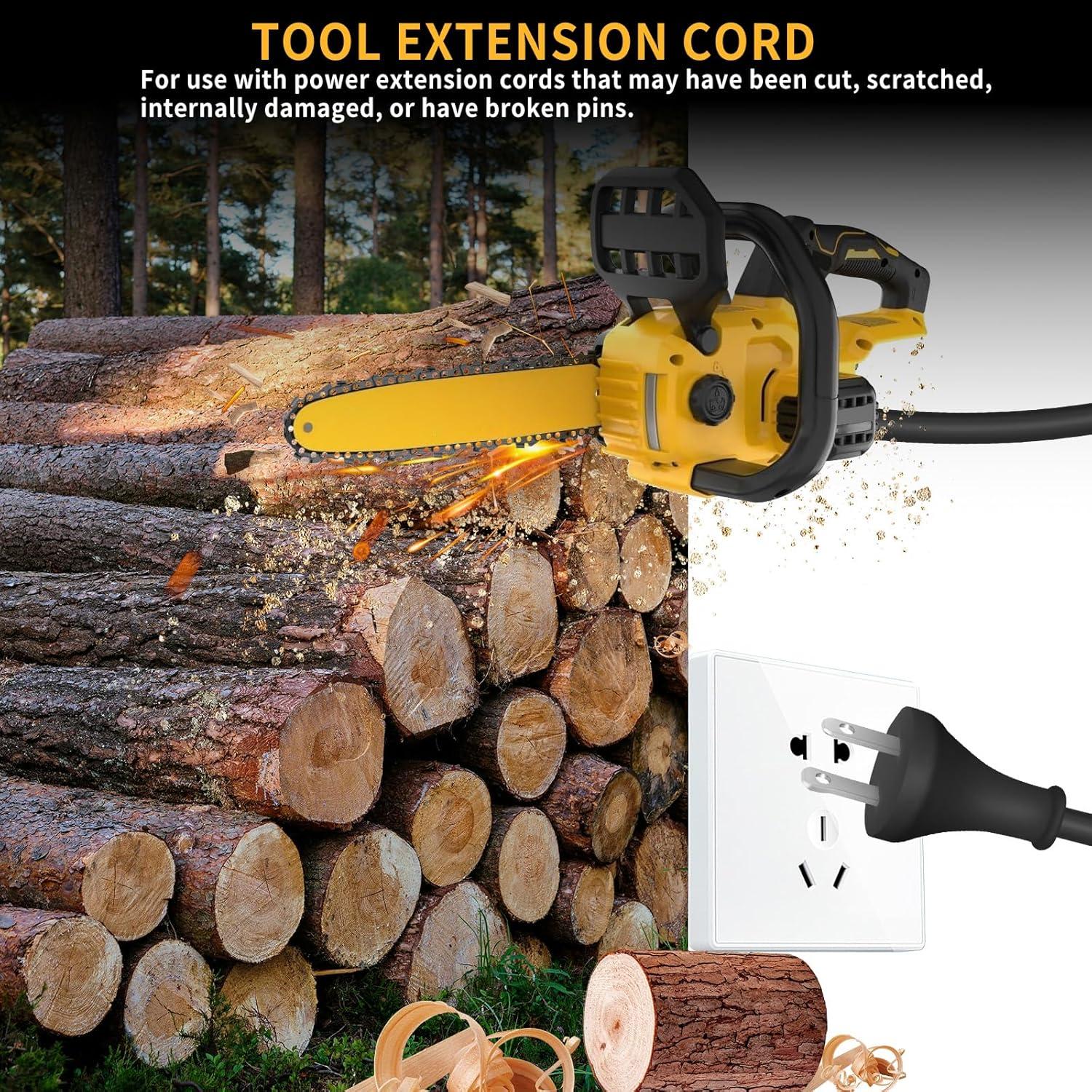 Cable de Alimentación 3.05m 18 Ga para DeWalt DW100 DW101