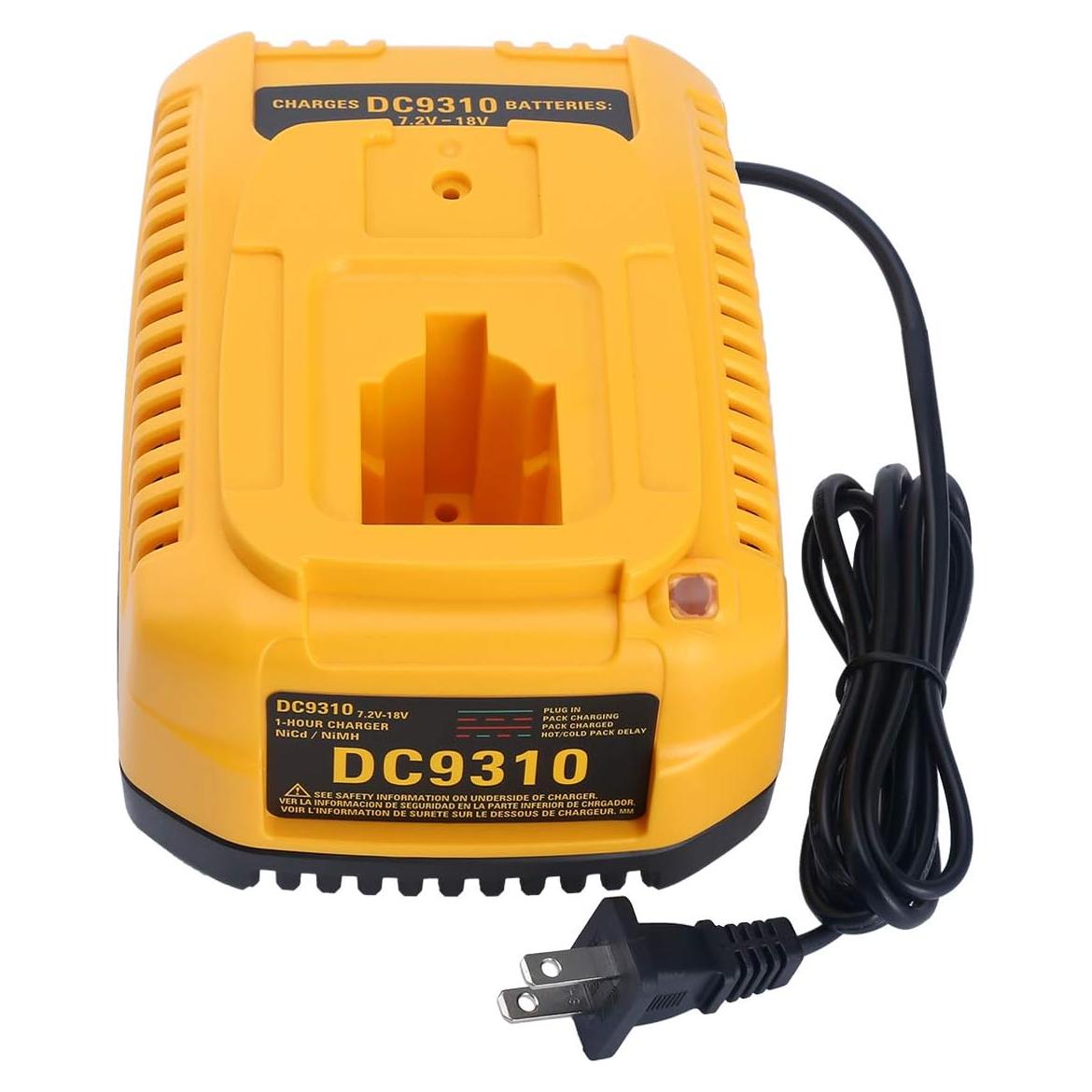 Cargador Rápido Lasica DC9310 para Baterías DeWalt 7.2V-18V