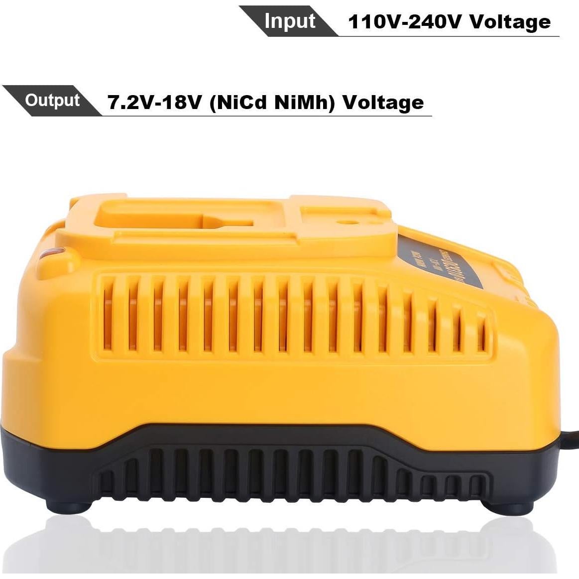 Cargador Rápido Lasica DC9310 para Baterías DeWalt 7.2V-18V