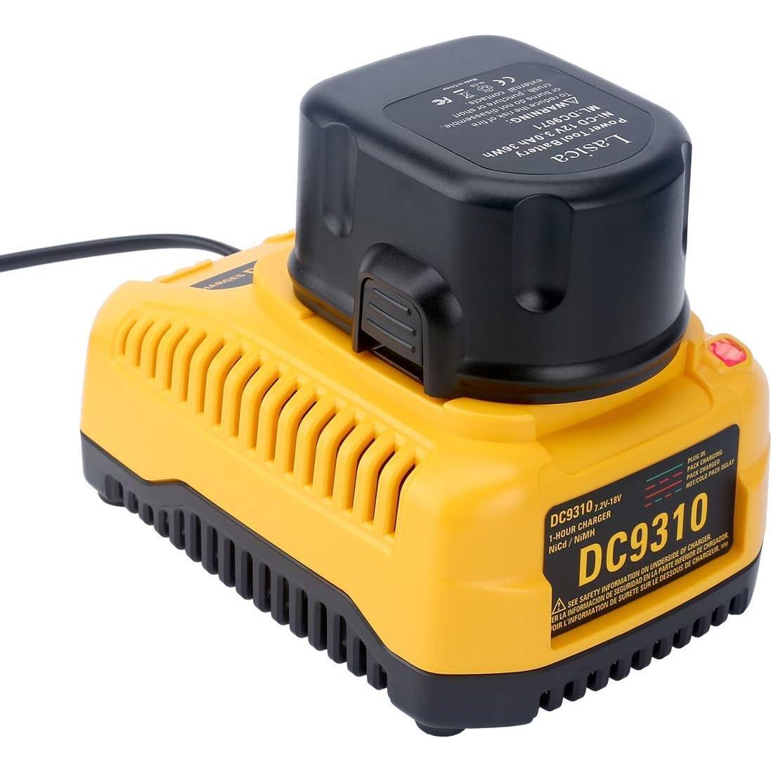 Cargador Rápido Lasica DC9310 para Baterías DeWalt 7.2V-18V