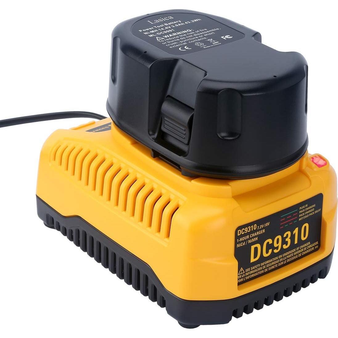 Cargador Rápido Lasica DC9310 para Baterías DeWalt 7.2V-18V