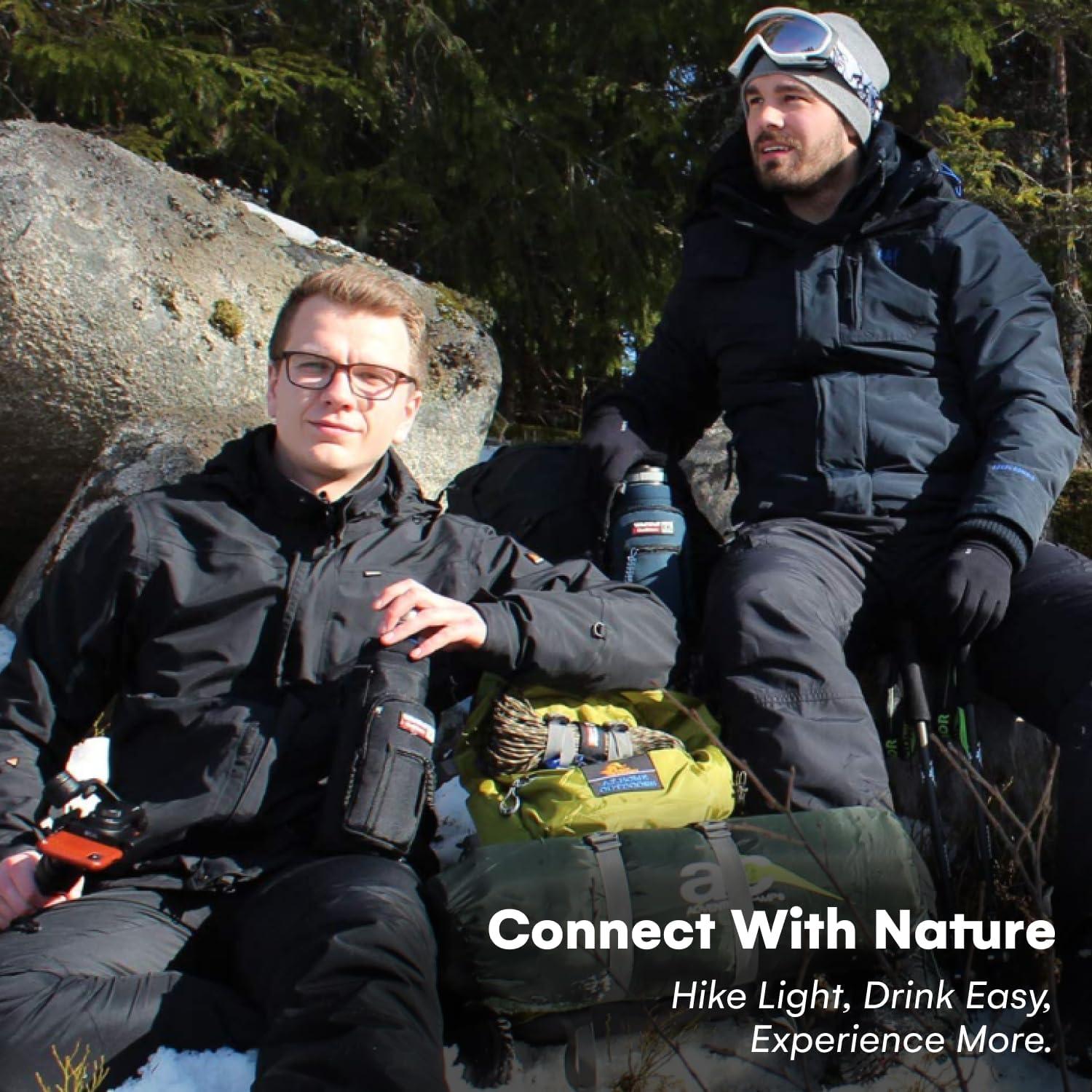 Soporte para Botellas de Agua Wild Wolf Outfitters 32 oz Negro