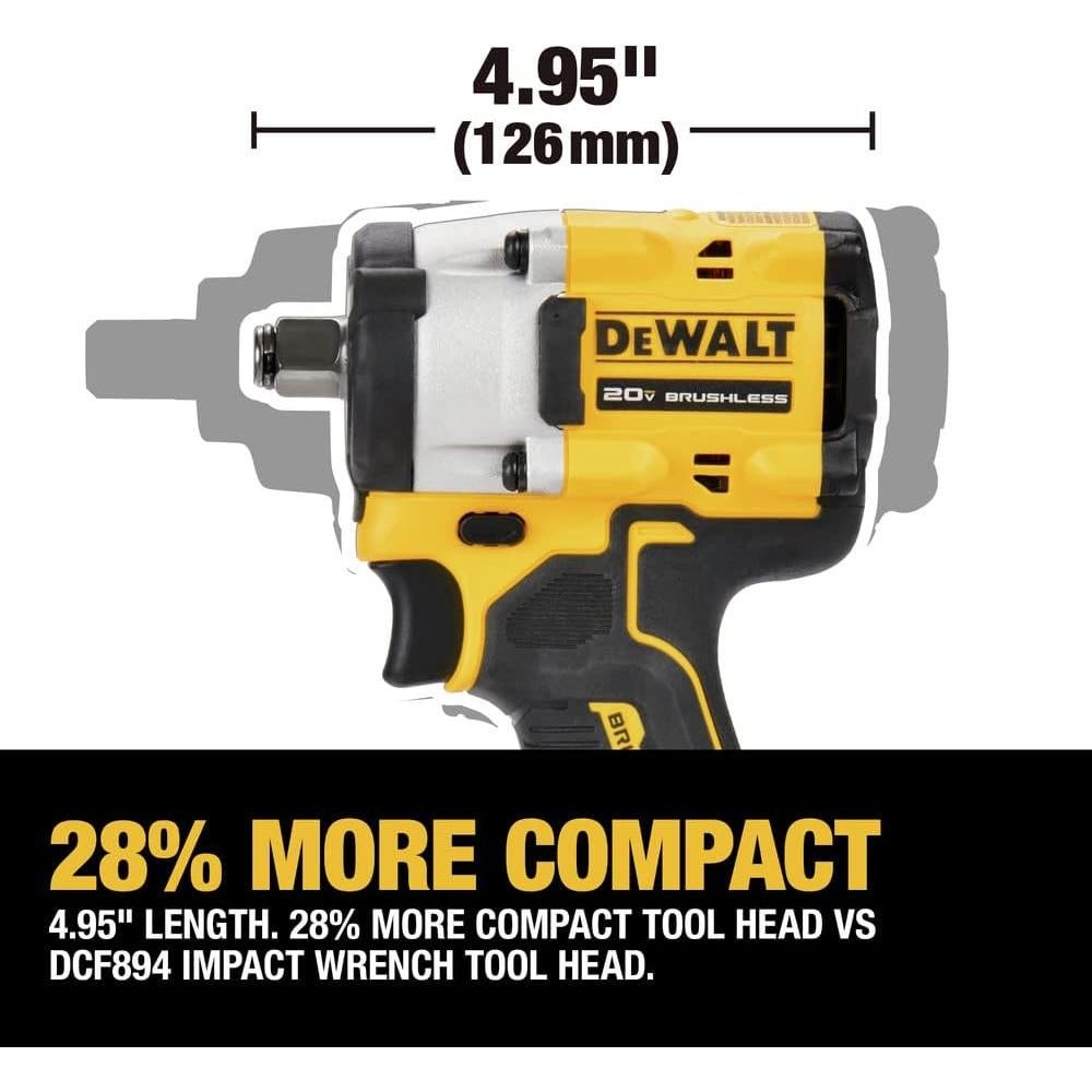 Llave de Impacto Inalámbrica DEWALT DCF921P2 20V 406.9 Nm