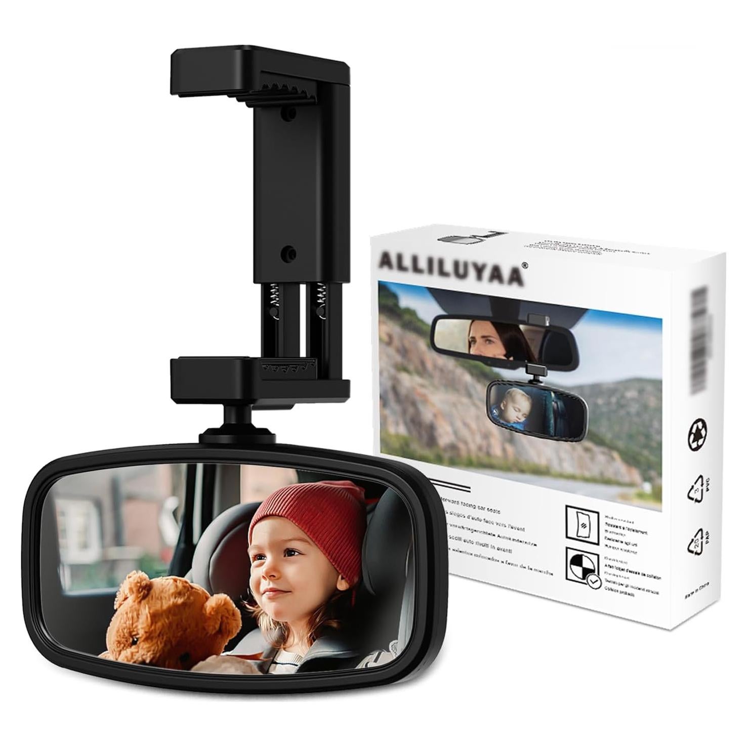 Espejo de Coche para Bebés KERHAND HSJ 360° Ajustable