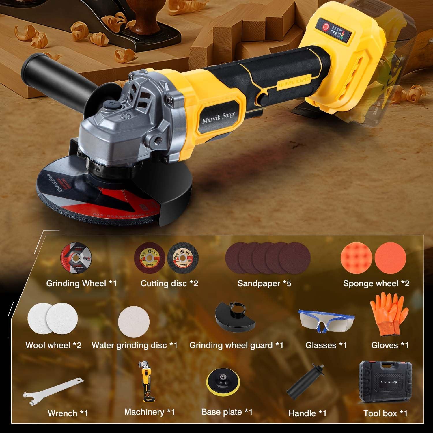 Amoladora Angular Inalámbrica Marvik Forge G2 20V 4.5"