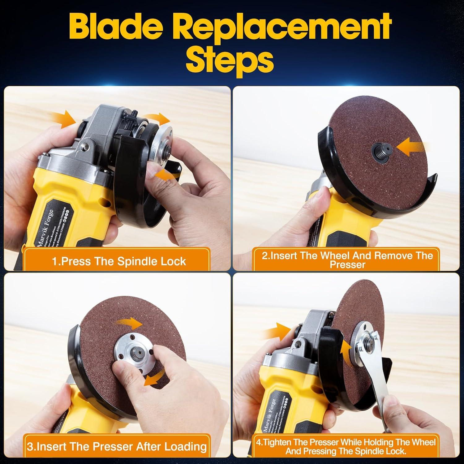 Amoladora Angular Inalámbrica Marvik Forge G2 20V 4.5"