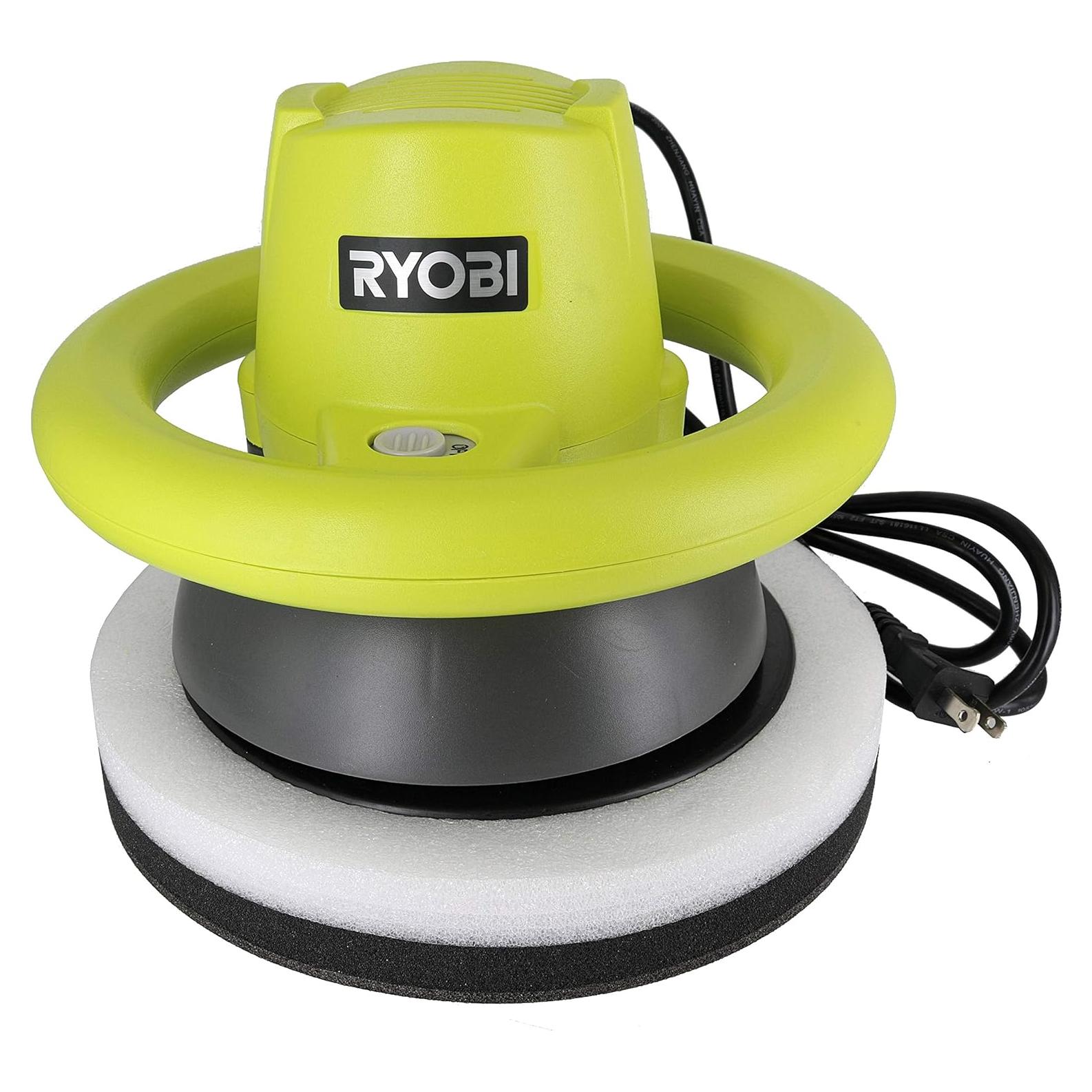 Pulidor Orbital Ryobi RB102G 0.75A 3200 OPM con 2 Almohadillas