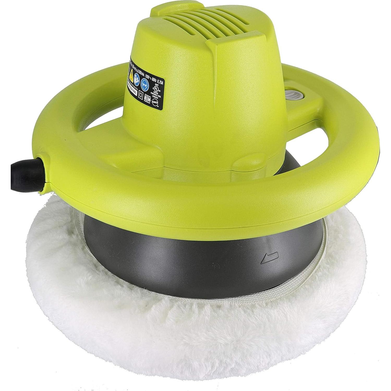 Pulidor Orbital Ryobi RB102G 0.75A 3200 OPM con 2 Almohadillas