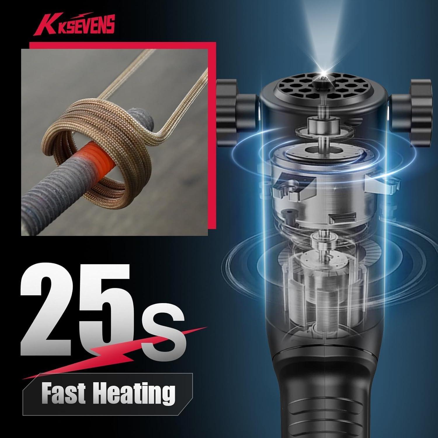 Calentador de Inducción KKSEVENS 1300W Rojo con 10 Bobinas