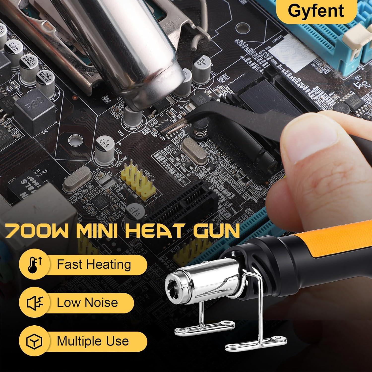 Pistola de Calor Gyfent 700W 100-500°C con 5 Boquillas