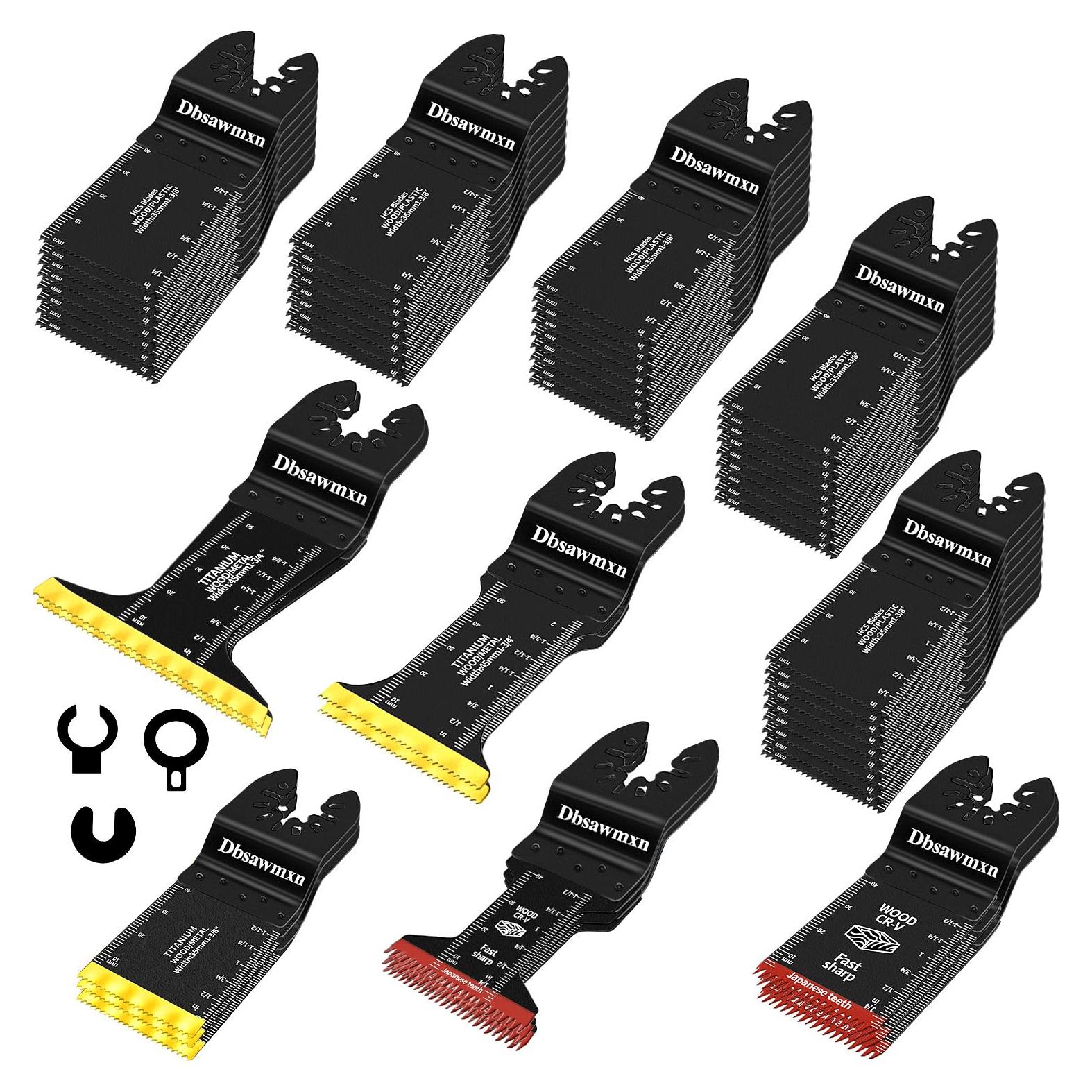 Kit de 65 Hojas Oscilantes Dbsawmxn para Metal y Madera