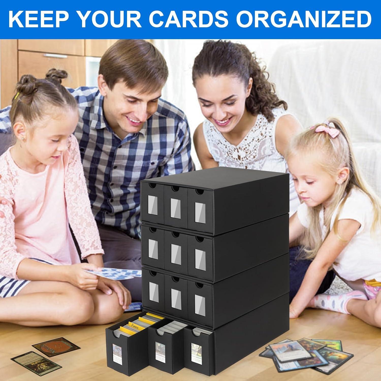 Caja de Almacenamiento de Cartas Trading BILIPLE 12000+ con 48 Divisores