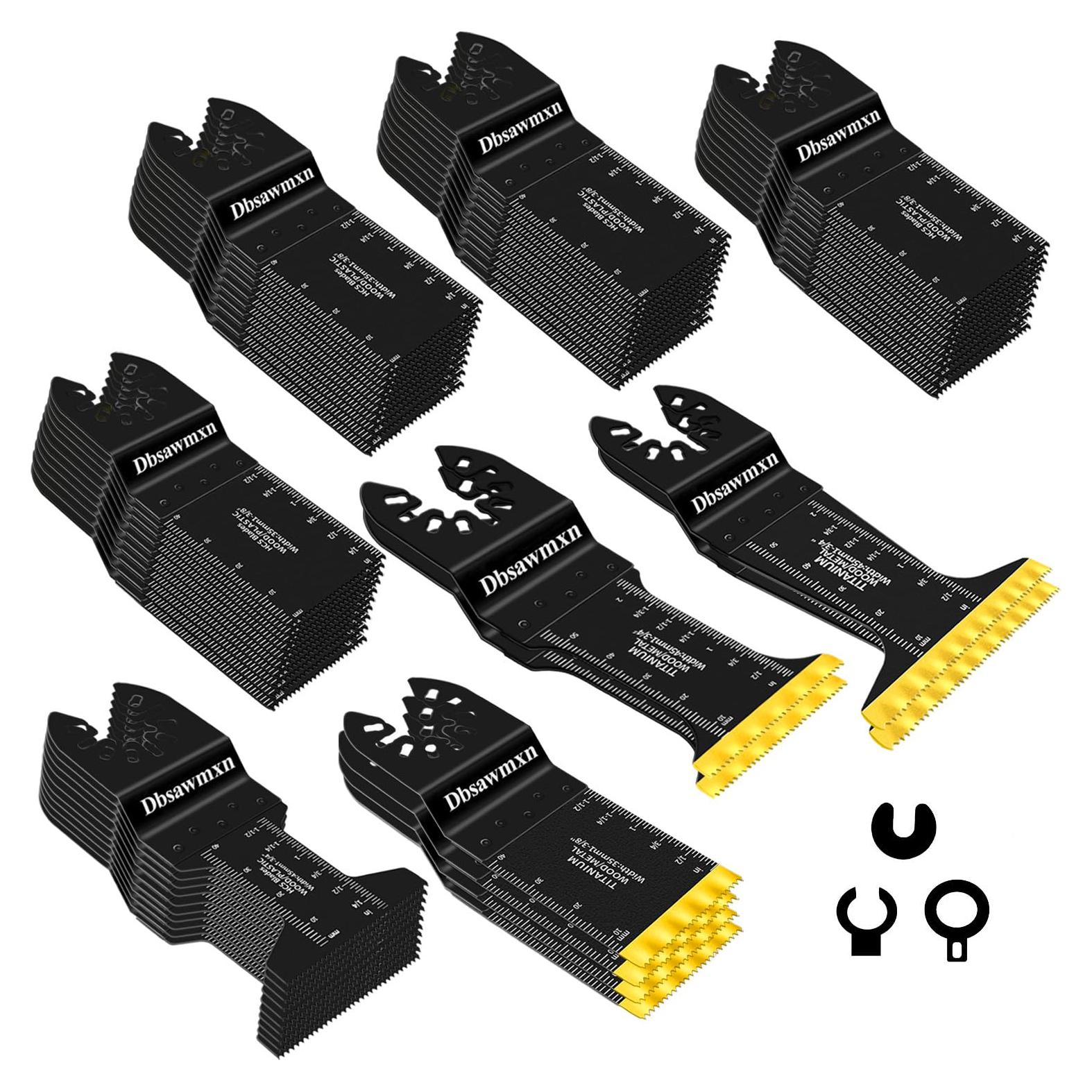 Kit de 58 Piezas de Cuchillas Dbsawmxn para Herramientas Oscilantes