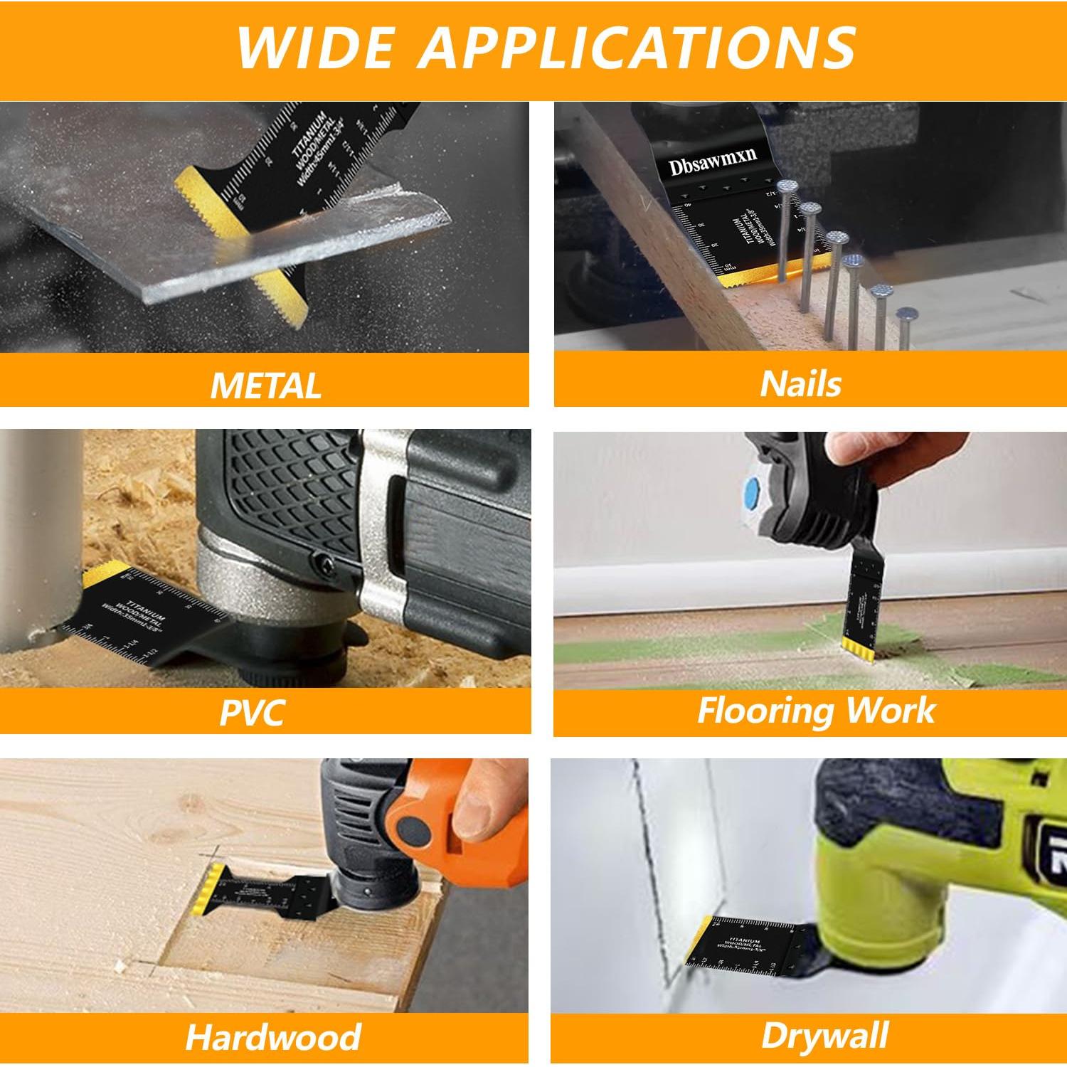 Kit de 58 Piezas de Cuchillas Dbsawmxn para Herramientas Oscilantes