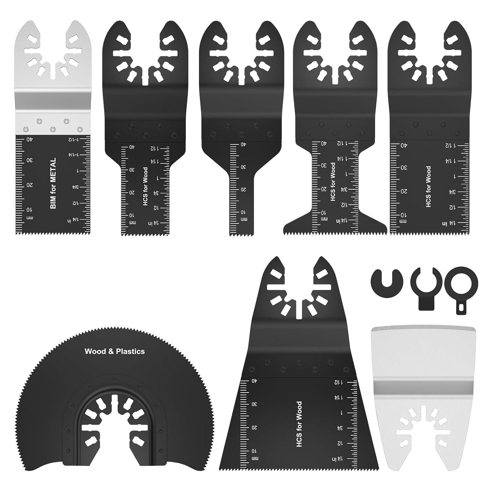 Juego de 8 Cuchillas para Sierra Oscilante Abizarch - Acero Inoxidable
