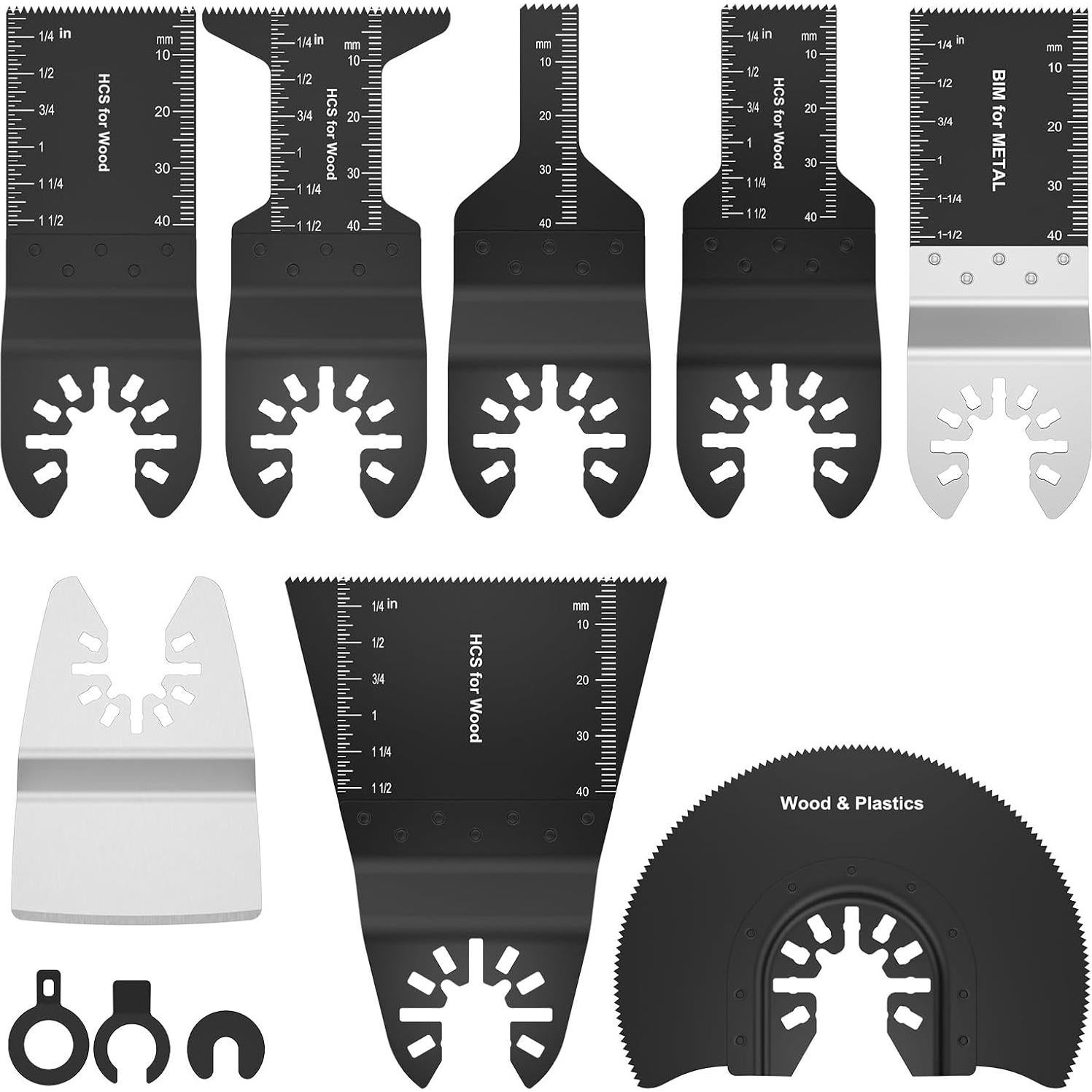 Juego de 8 Cuchillas para Sierra Oscilante Abizarch - Acero Inoxidable