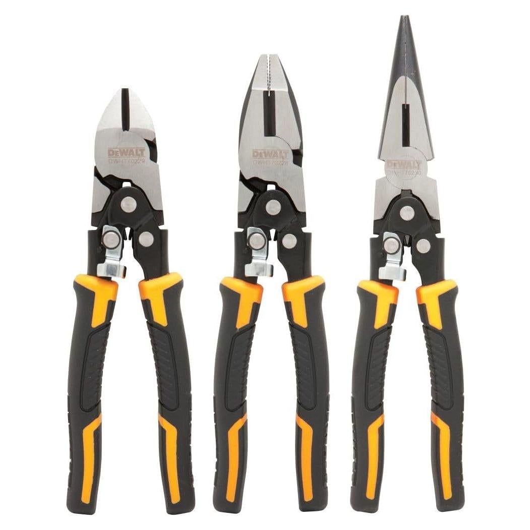 Juego de Alicates DEWALT 3-Pack DWHT70485, Corte Diagonal