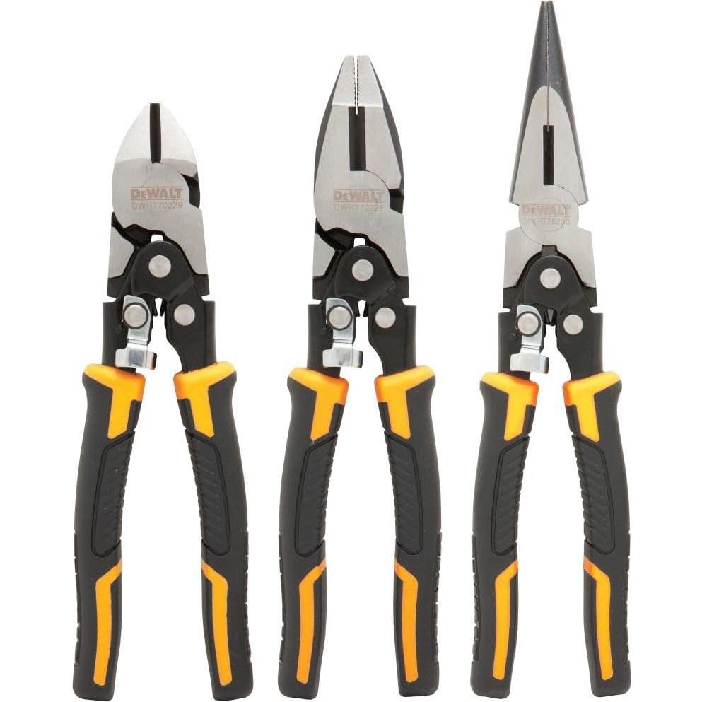 Juego de Alicates DEWALT 3-Pack DWHT70485, Corte Diagonal