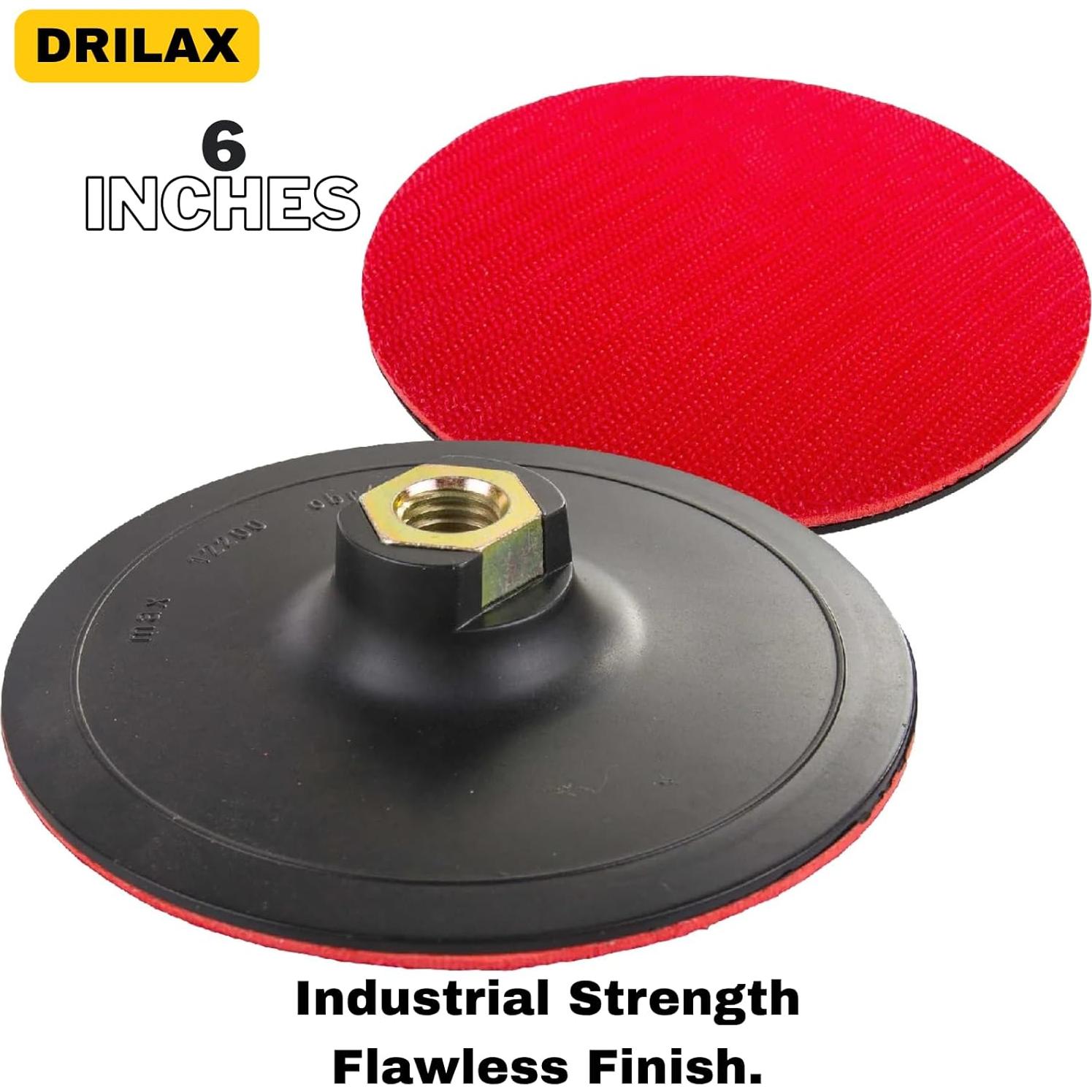 Almohadilla de Respaldo Drilax 15.24 cm con Gancho y Bucle