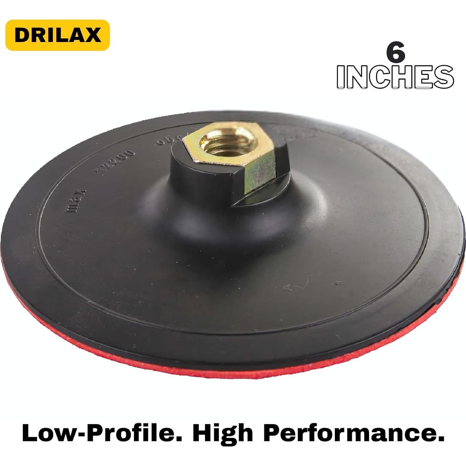 Almohadilla de Respaldo Drilax 15.24 cm con Gancho y Bucle