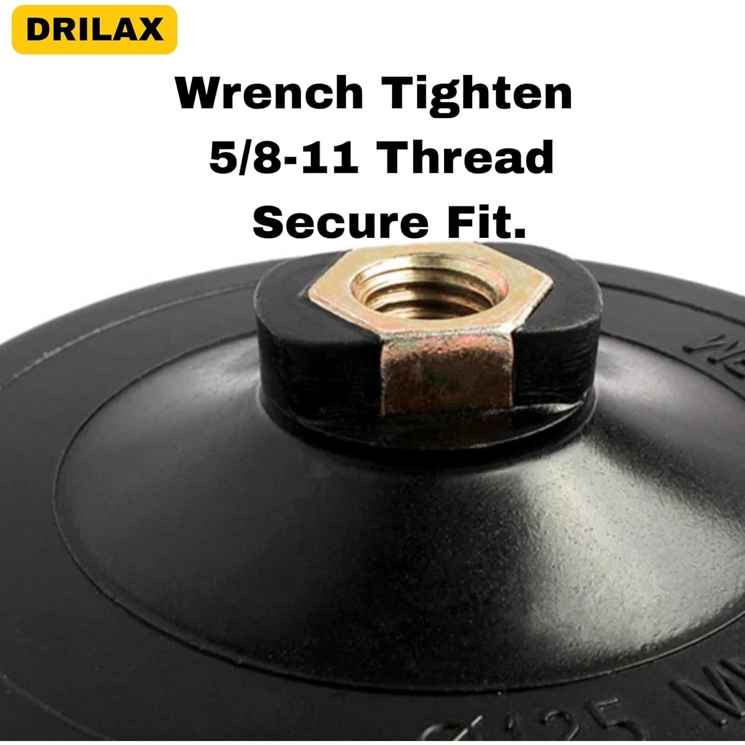 Almohadilla de Respaldo Drilax 15.24 cm con Gancho y Bucle